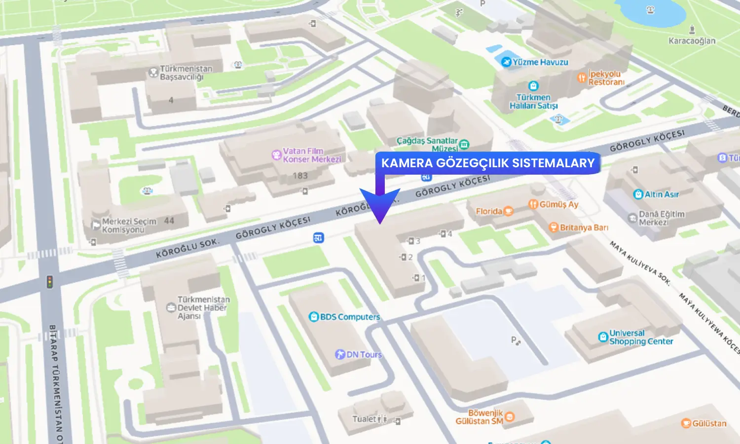 KAMERA GÖZEGÇILIK SISTEMALARY Map Location