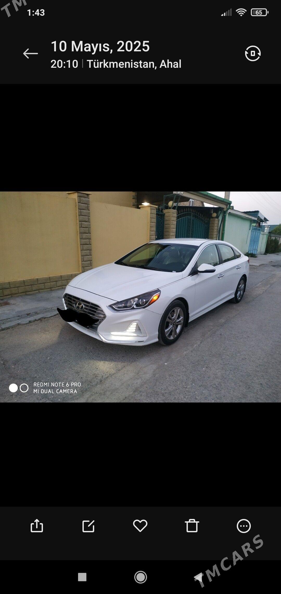 Hyundai Sonata 2019 - 215 000 TMT - Ашхабад - img 1