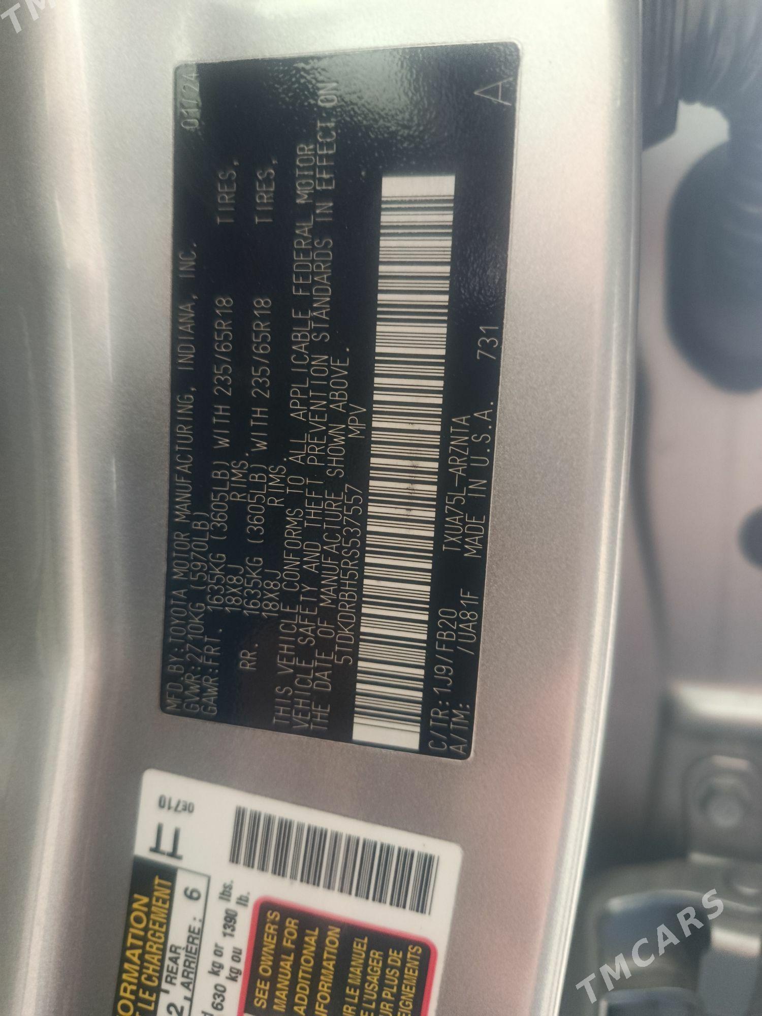 Toyota Highlander 2024 - 570 000 TMT - Sakarçäge - img 1