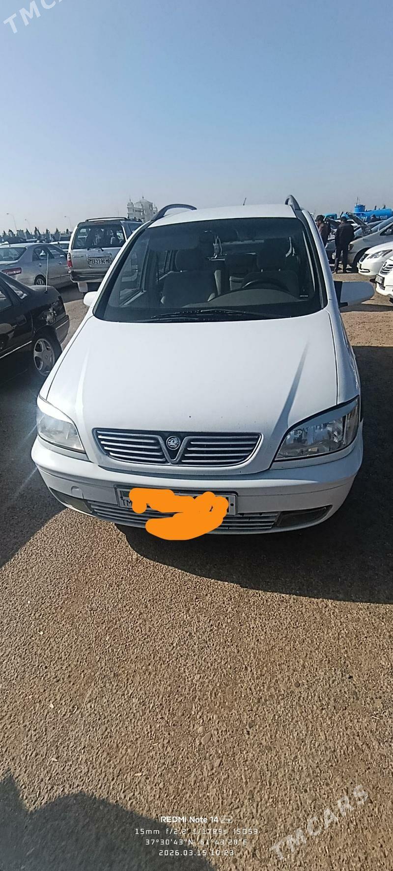 Opel Zafira 2002 - 100 000 TMT - Ak bugdaý etraby - img 1