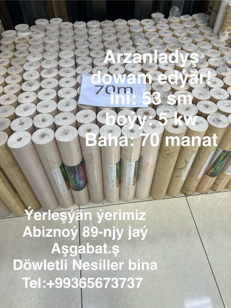 Amatly oboý/ Uly Arzanladyş!!! - Улица Г. Кулиева (Объездная) - img 1