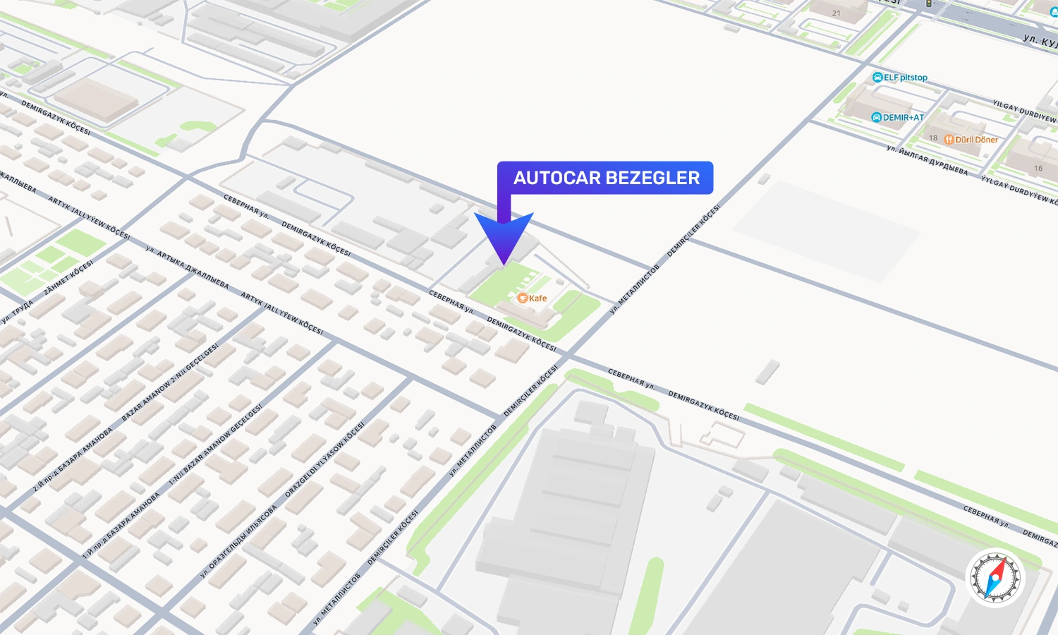 AUTOCAR Bezegler Map Location