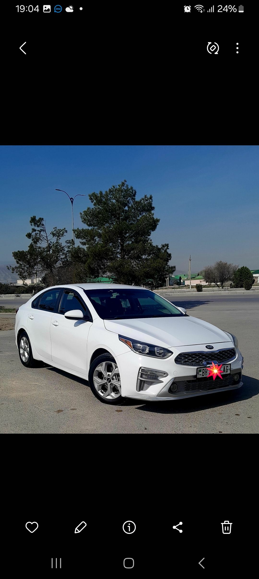Kia Forte 2019 - 220 000 TMT - Гёкдже - img 1