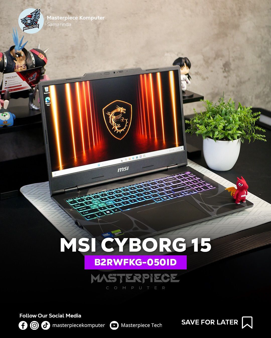 RTX5060|Core-7H|MSI CYBORG 15 - Ашхабад - img 1