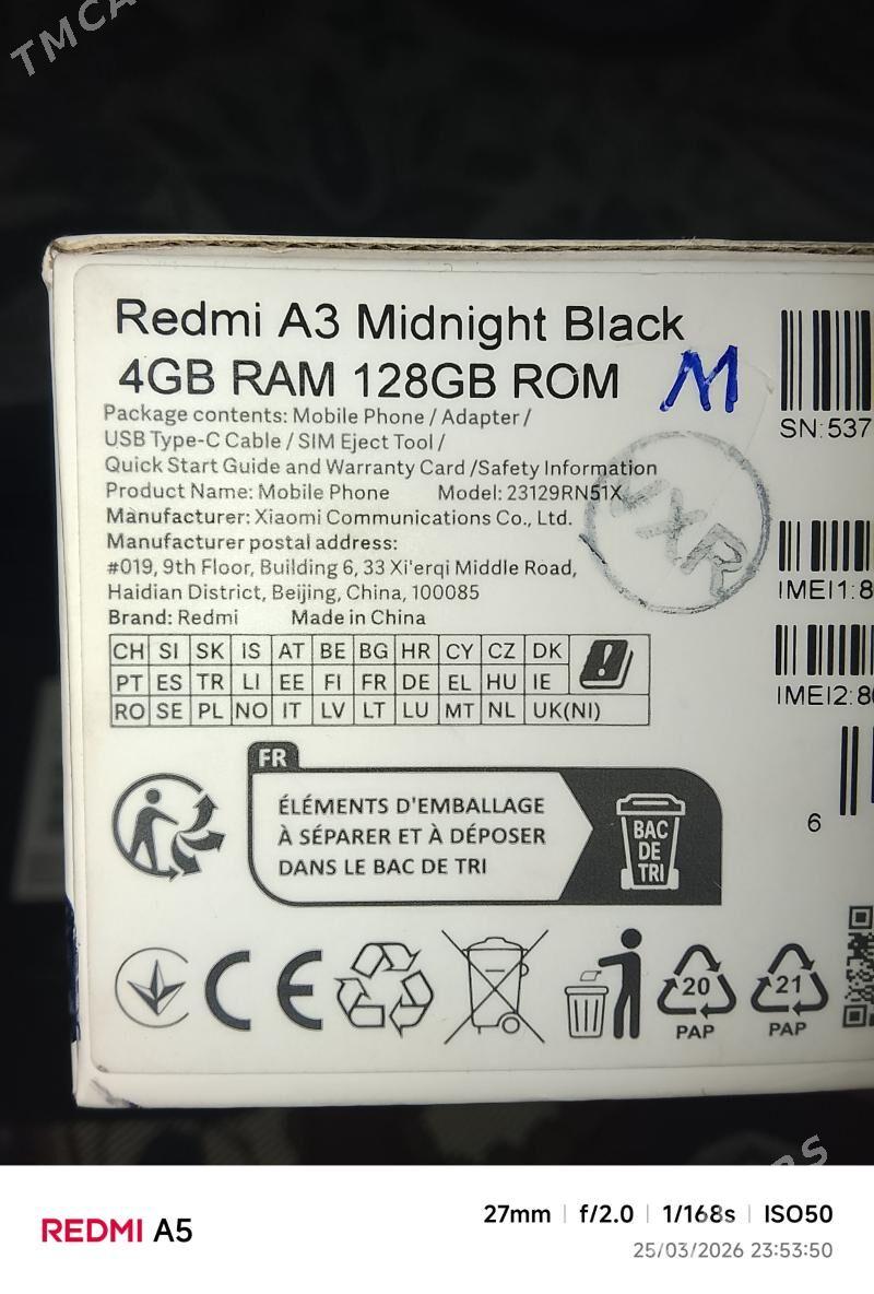 REDMİ A3 - Сакарчага - img 1
