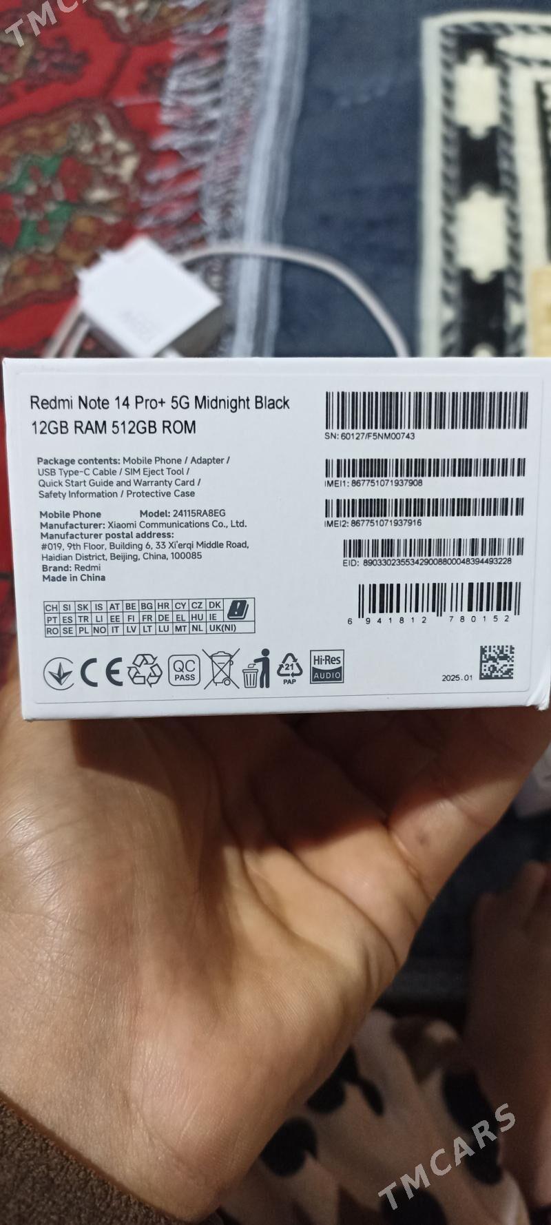 redmi note 14 pro+5G 12.512 - Türkmengala - img 1