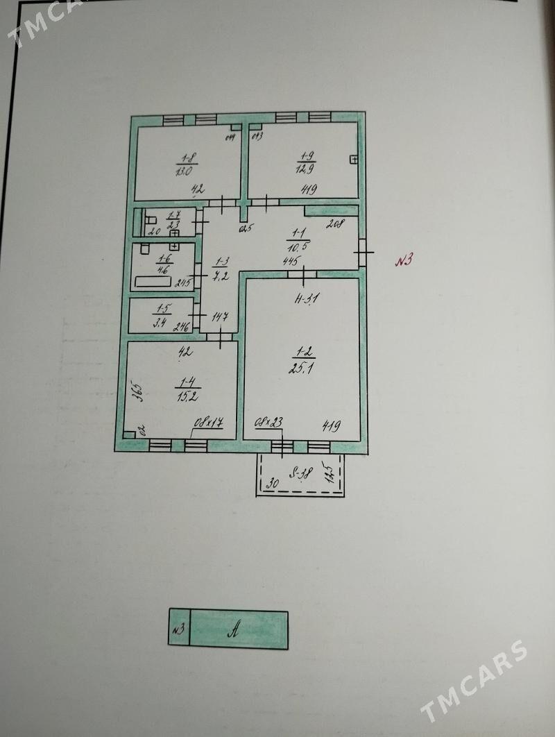 Taslama 4/3etas 3 komnatly - Кëши - img 1