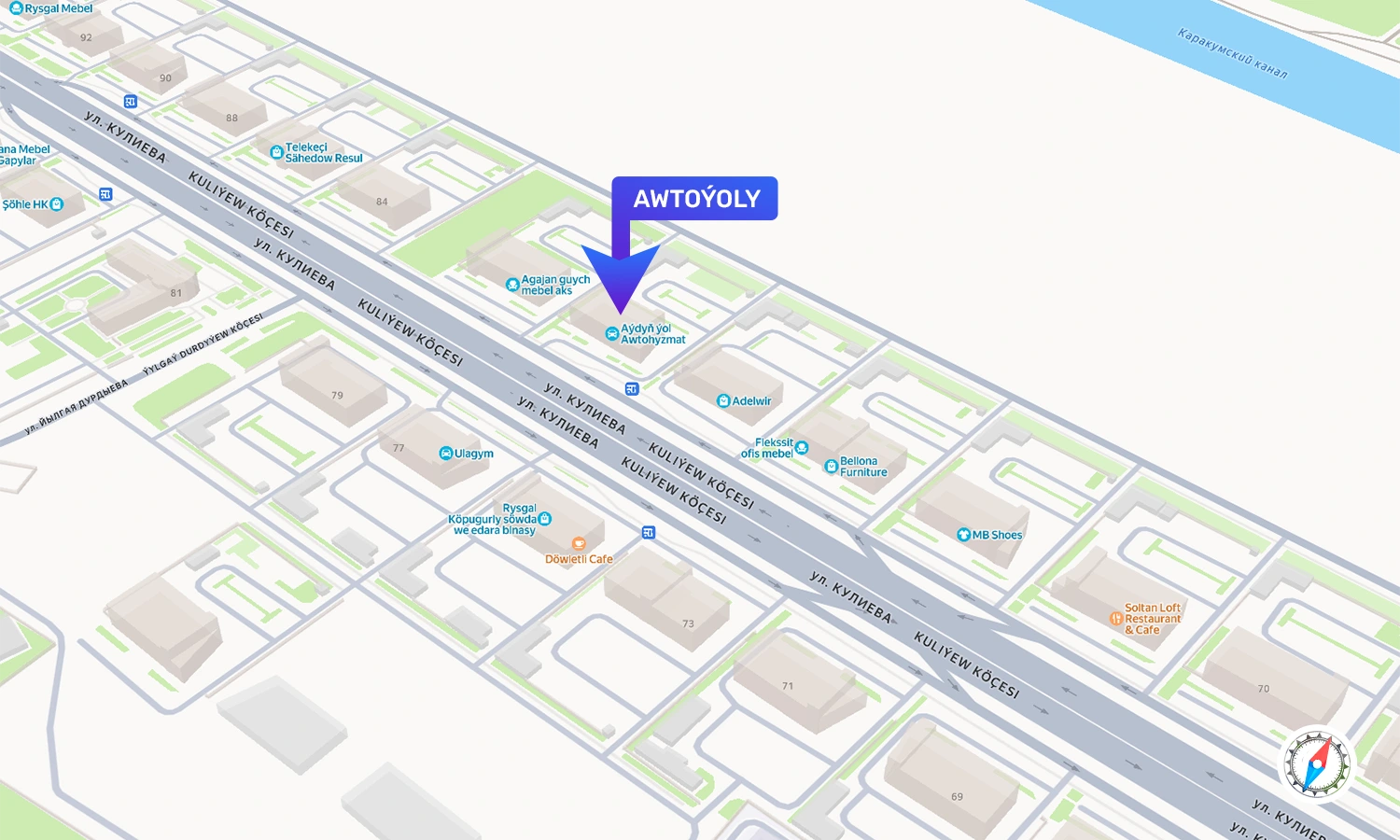 AWTOÝOLY Map Location