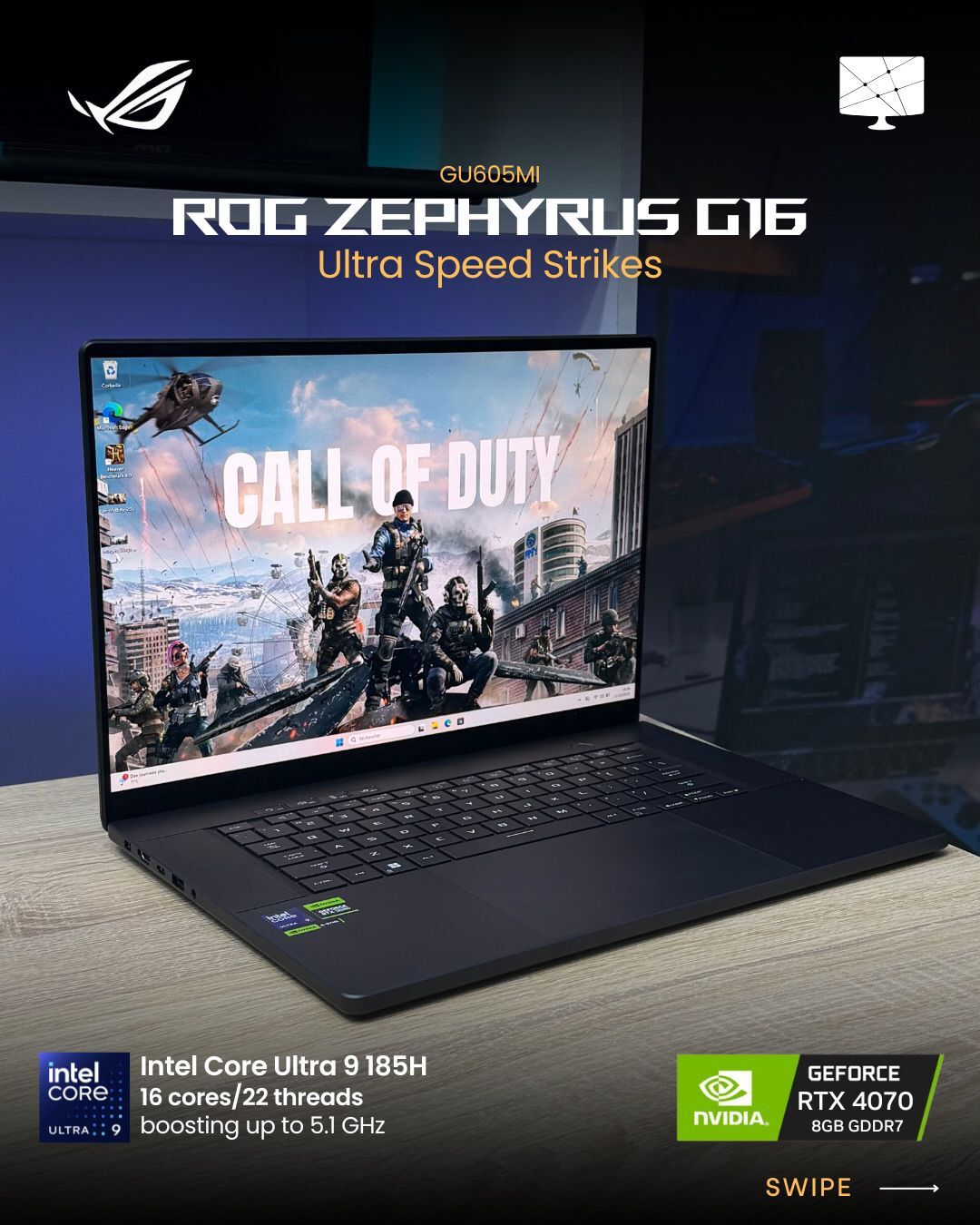 RTX4070|1TB|OLED|Zephyrus G16 - Ашхабад - img 1