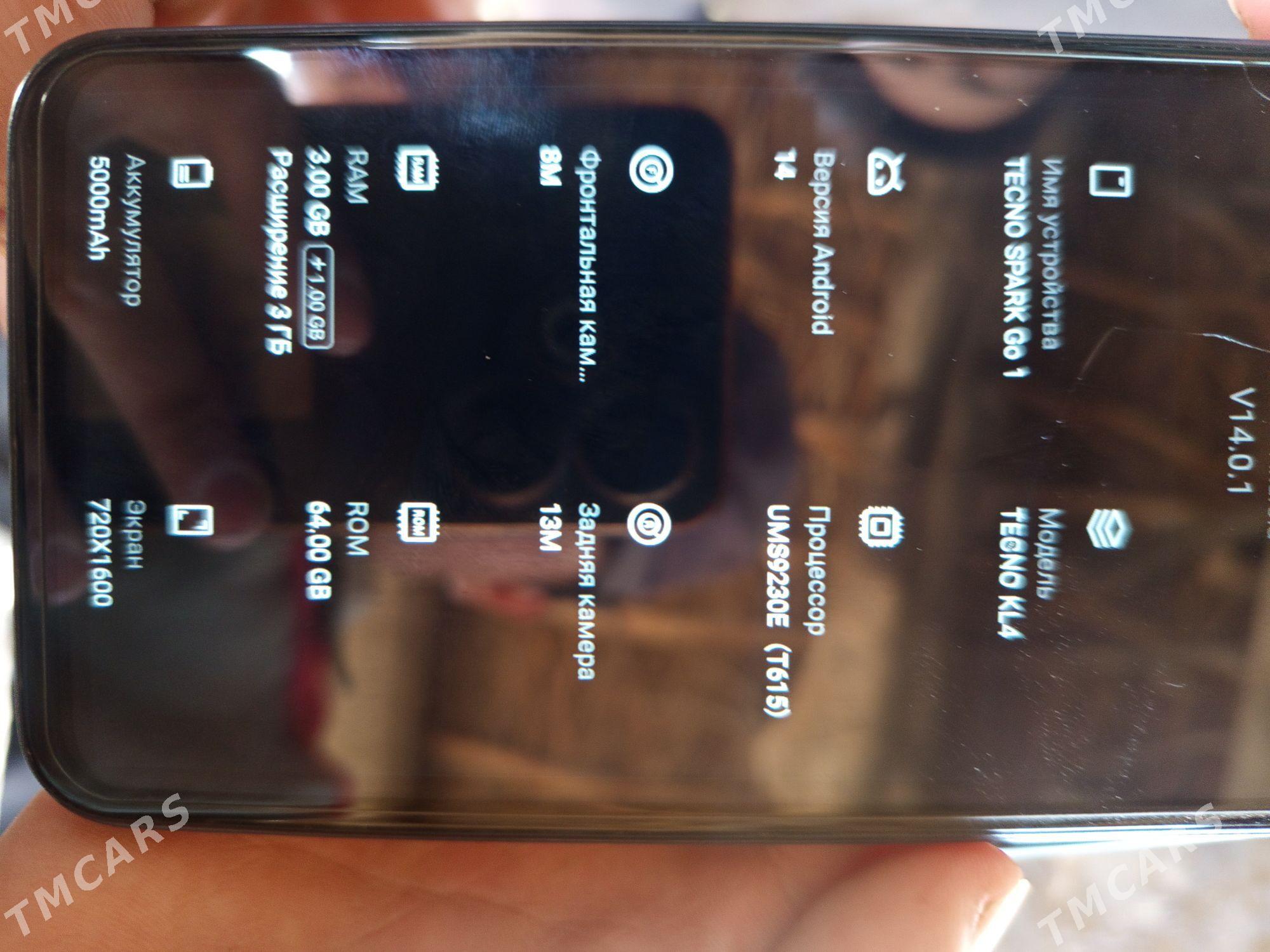 Tehno Spark go 1 - Gurbansoltan Eje - img 1