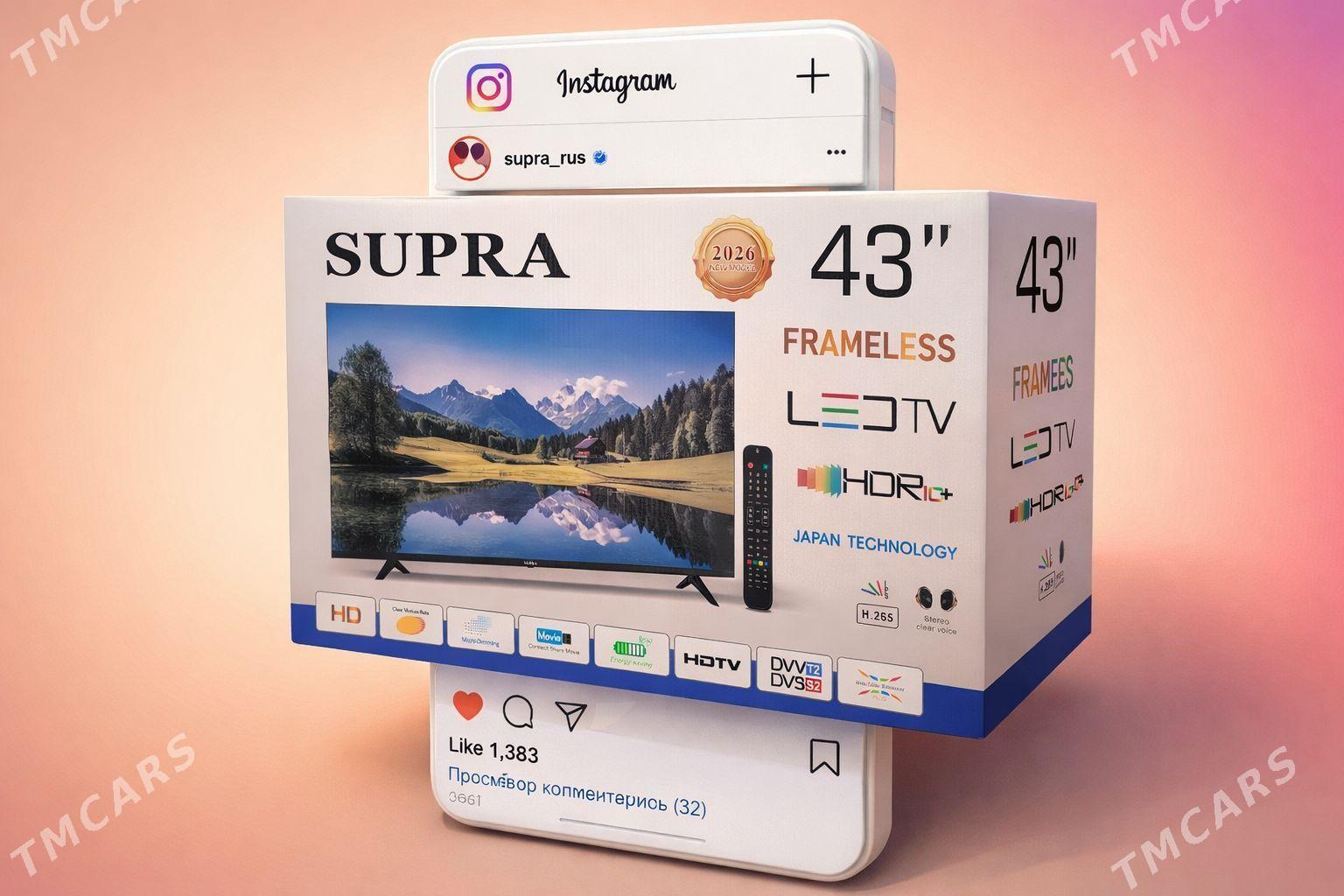 AMATLY 43 LED TELEWIZOR SUPRA - Ашхабад - img 1