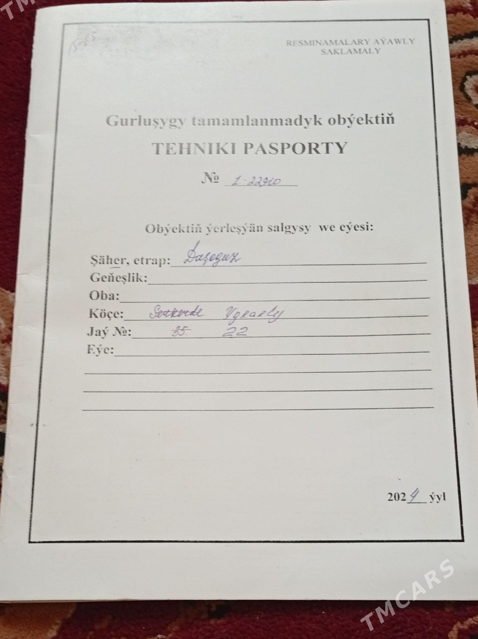 Panahanda Satlyan jay 12 sotka - Дашогуз - img 1