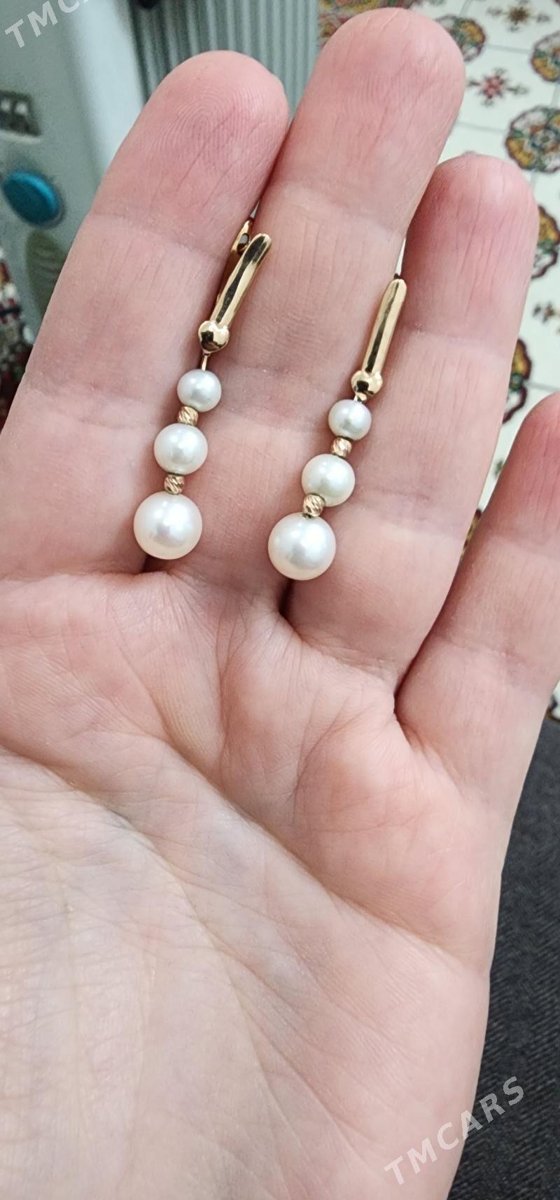 серьги оригинал жемчуг гадым - Балканабат - img 1