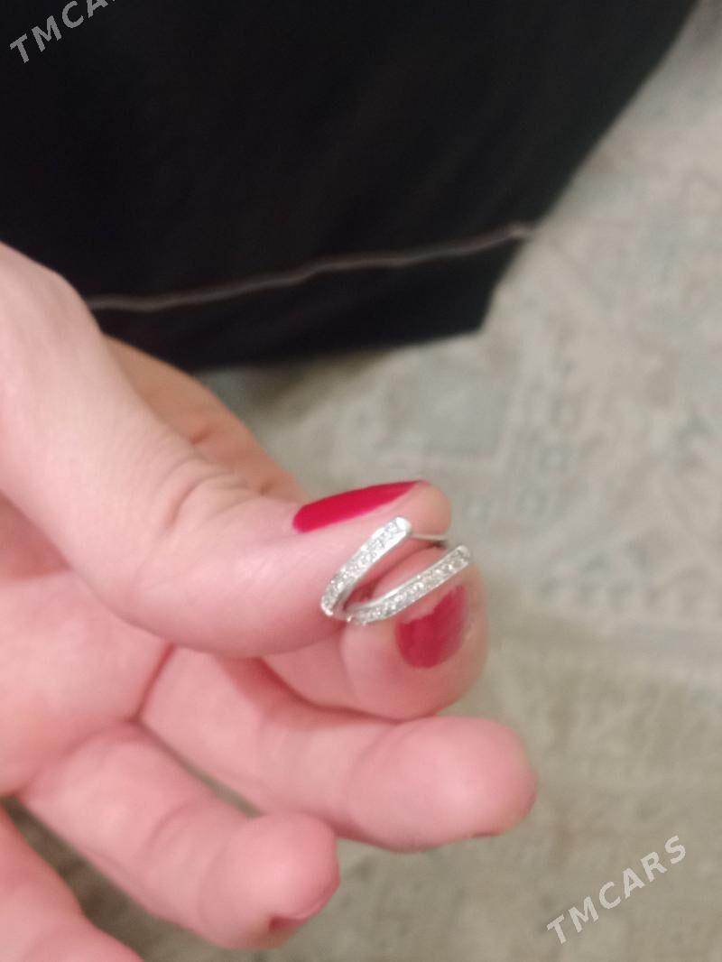 серьги серебряные - Büzmeýin - img 1