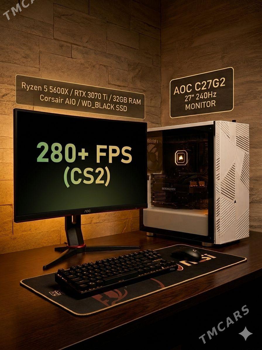 ПК rtx3070ti ryzen 5 5600X - Ашхабад - img 1