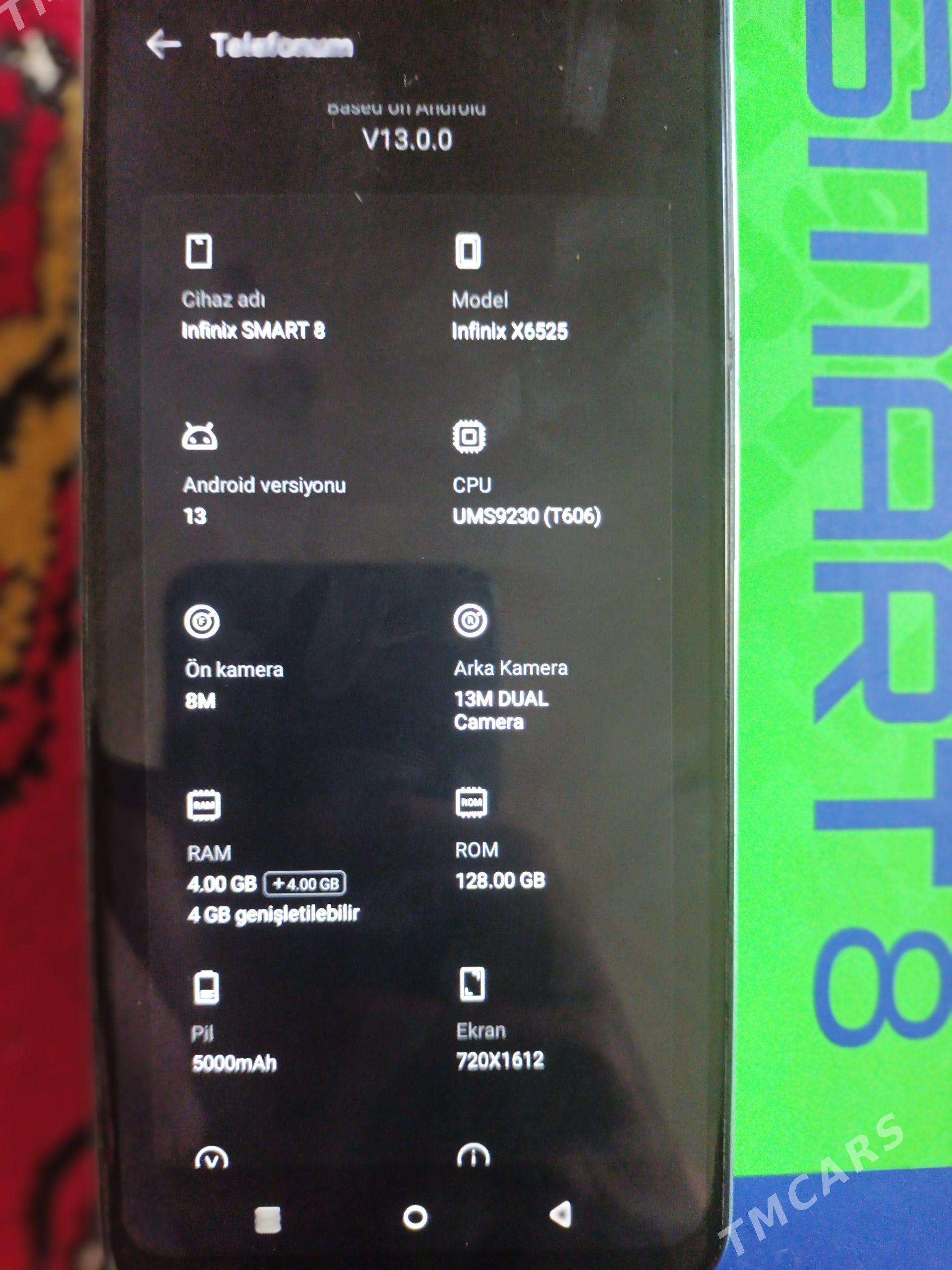 infinix smart 8 - Gyzylarbat - img 1