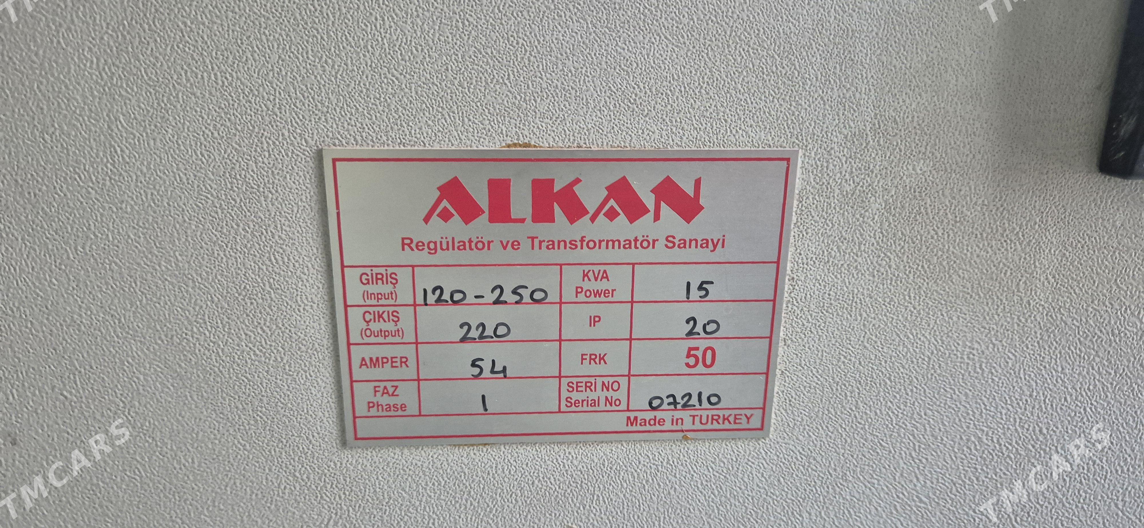 Stablizator 15 kVa, Turk - Aşgabat - img 1