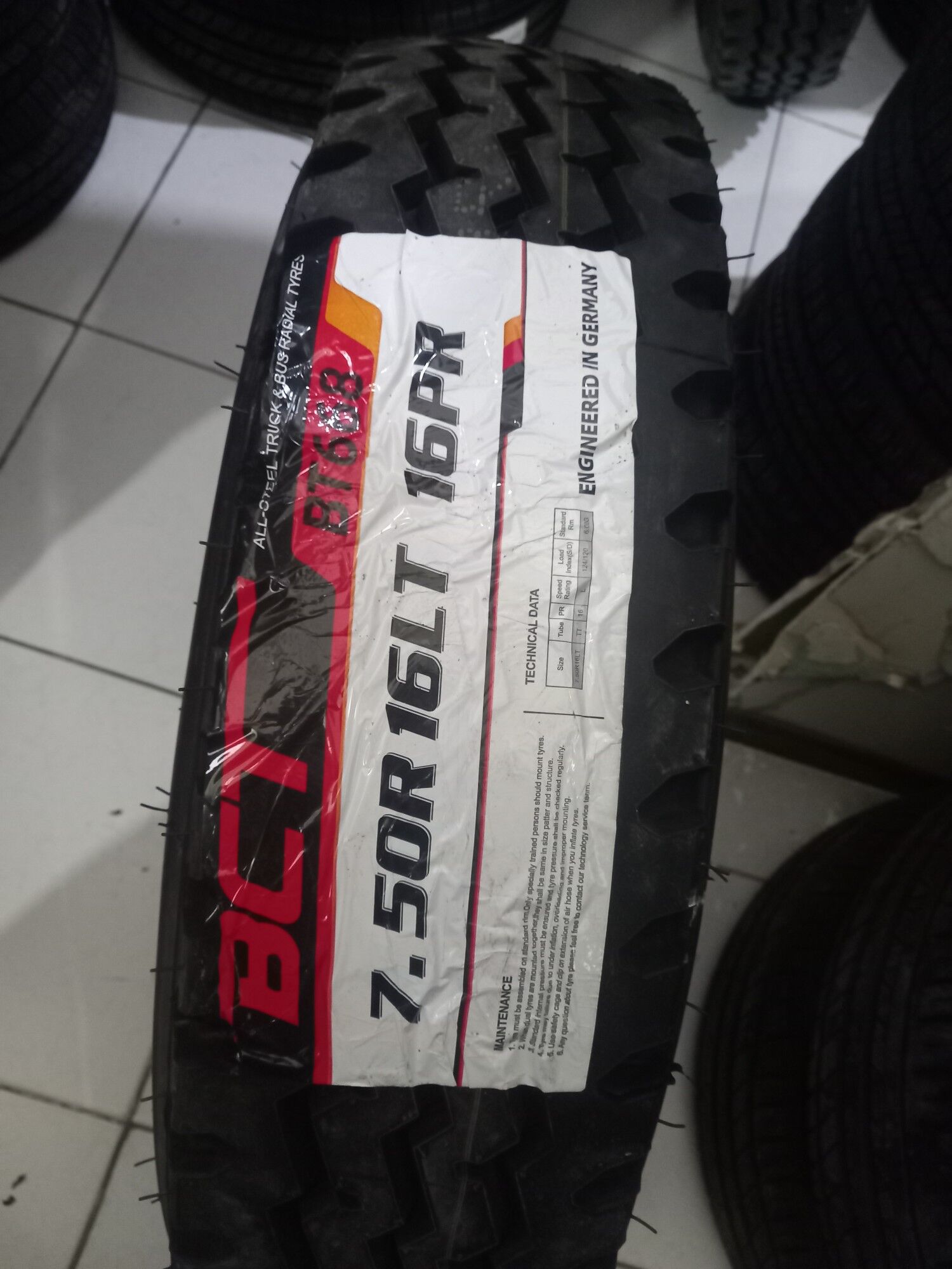 7.50 R16 BCT. Canter teker 1 700 TMT - Büzmeýin - img 1