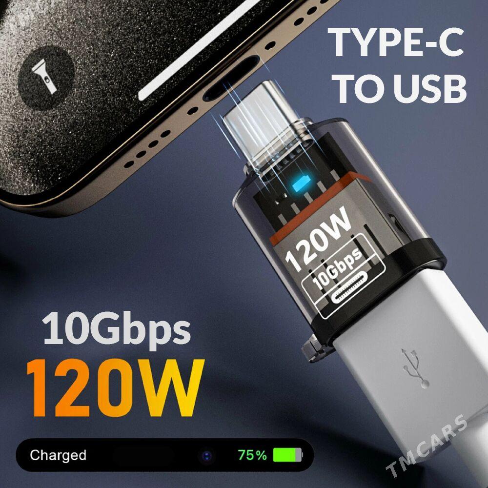 TYPE-C TO USB/angle, USB TO TYPE-C, HDMI/angle - Ашхабад - img 1