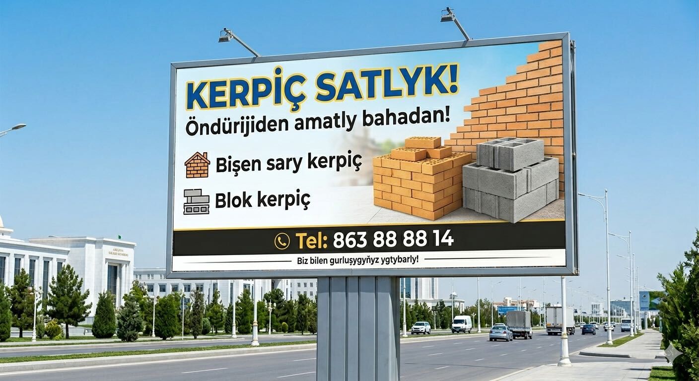 Bishen kerpiç Sary öndiryas - Gökdepe - img 1