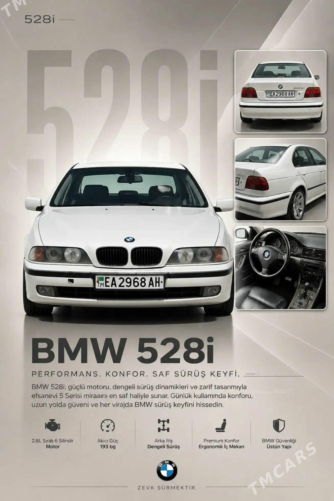 BMW E39 1998 - 82 000 TMT - Aşgabat - img 1