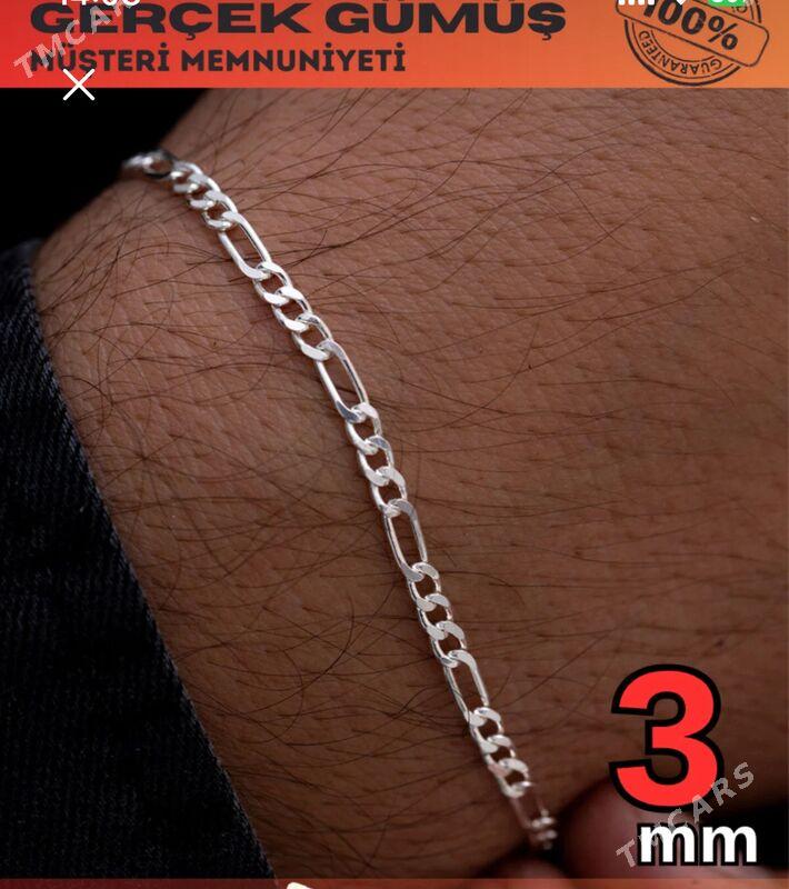 Erkek braslet kümüş 925 - Aşgabat - img 1