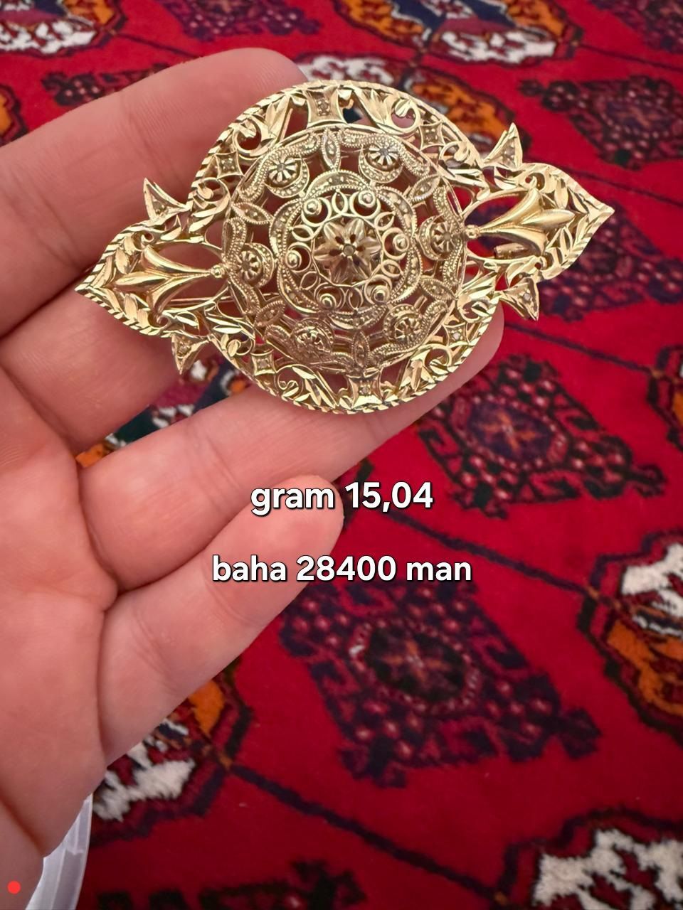 Broshka we yuzuk gyzyl - Aşgabat - img 1