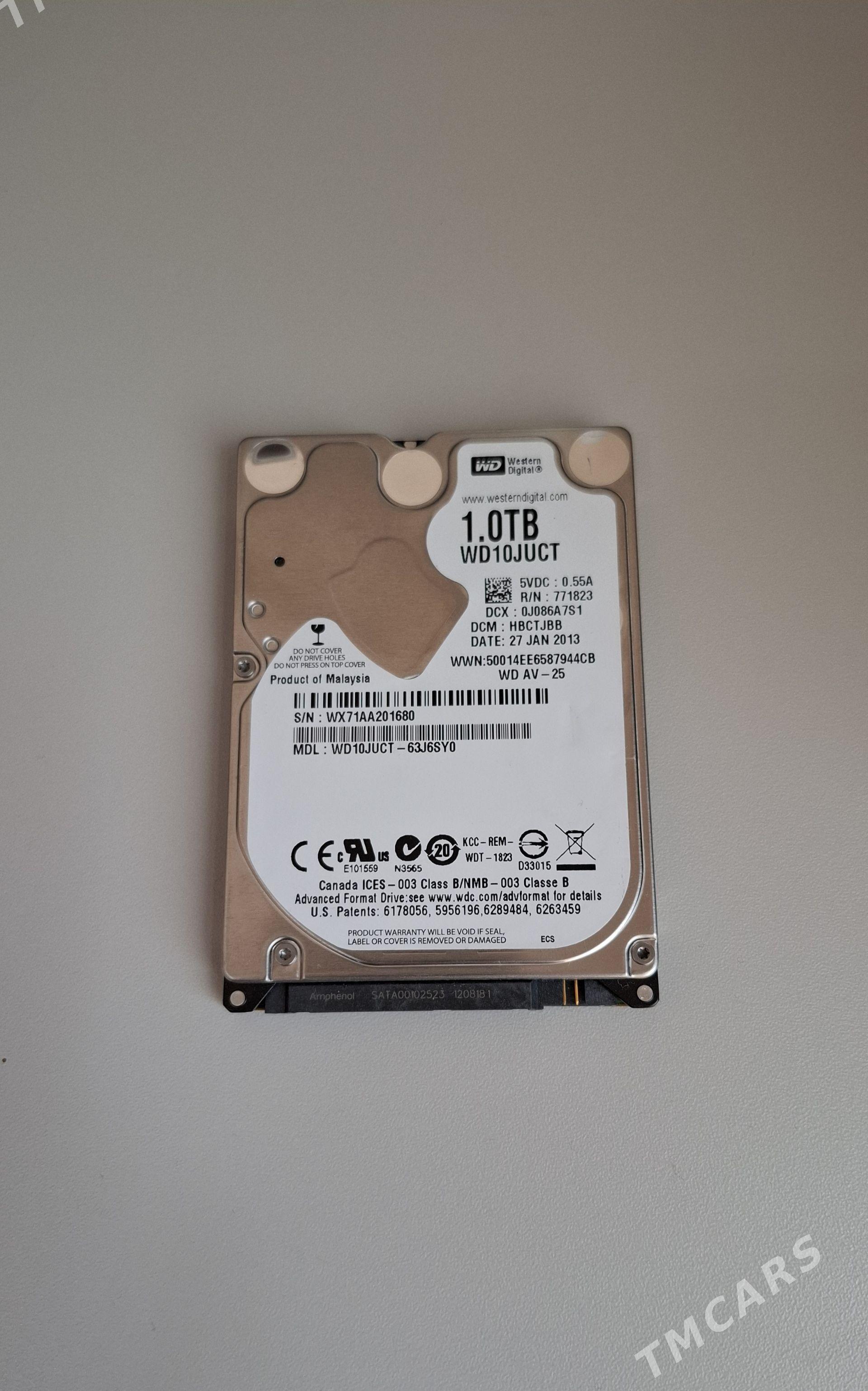 Жёсткий Диск 1 TB Disk - Ашхабад - img 1