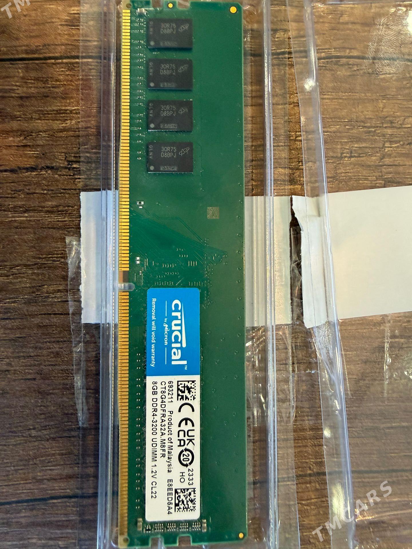 Плажка ОЗУ DDR4 8gb Crucial - ТРЦ "Беркарар" - img 1
