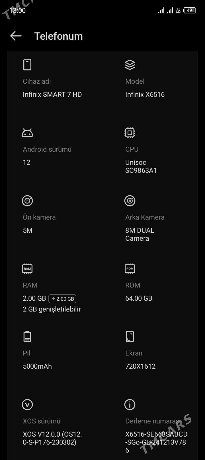Infinix smart 7 - Халач - img 1