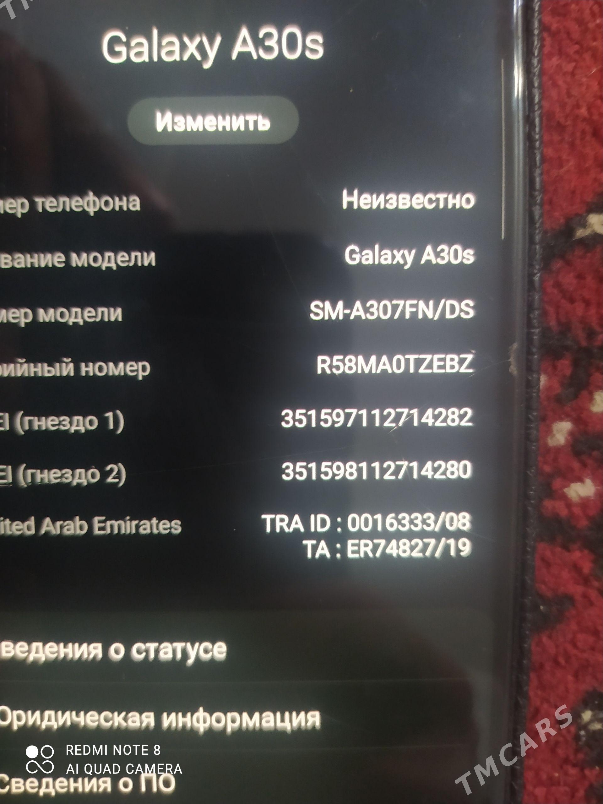 Satlyk Samsung A30 s - Туркменабат - img 1
