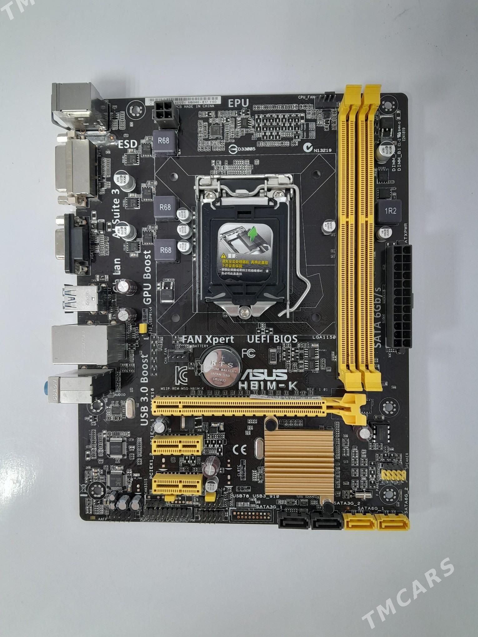 ASUS H81M plata - Ашхабад - img 1