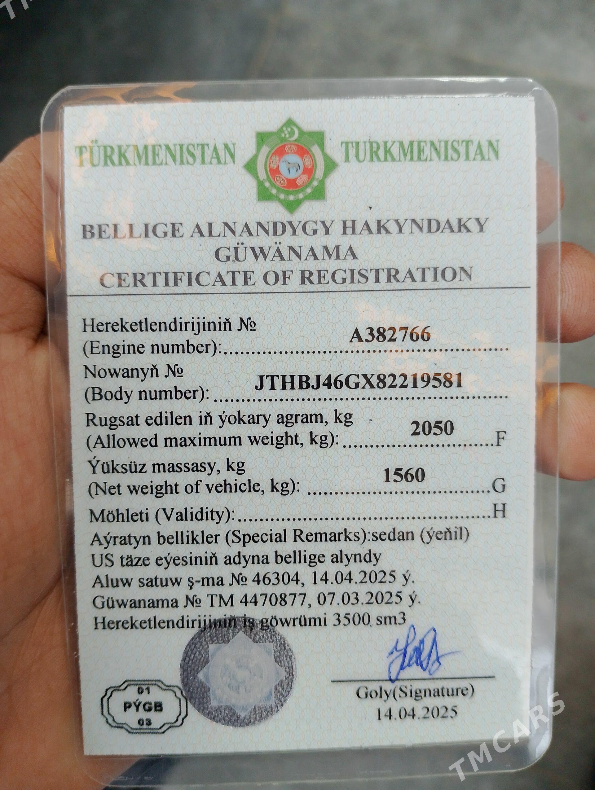 Teh pasport - Дашогуз - img 1