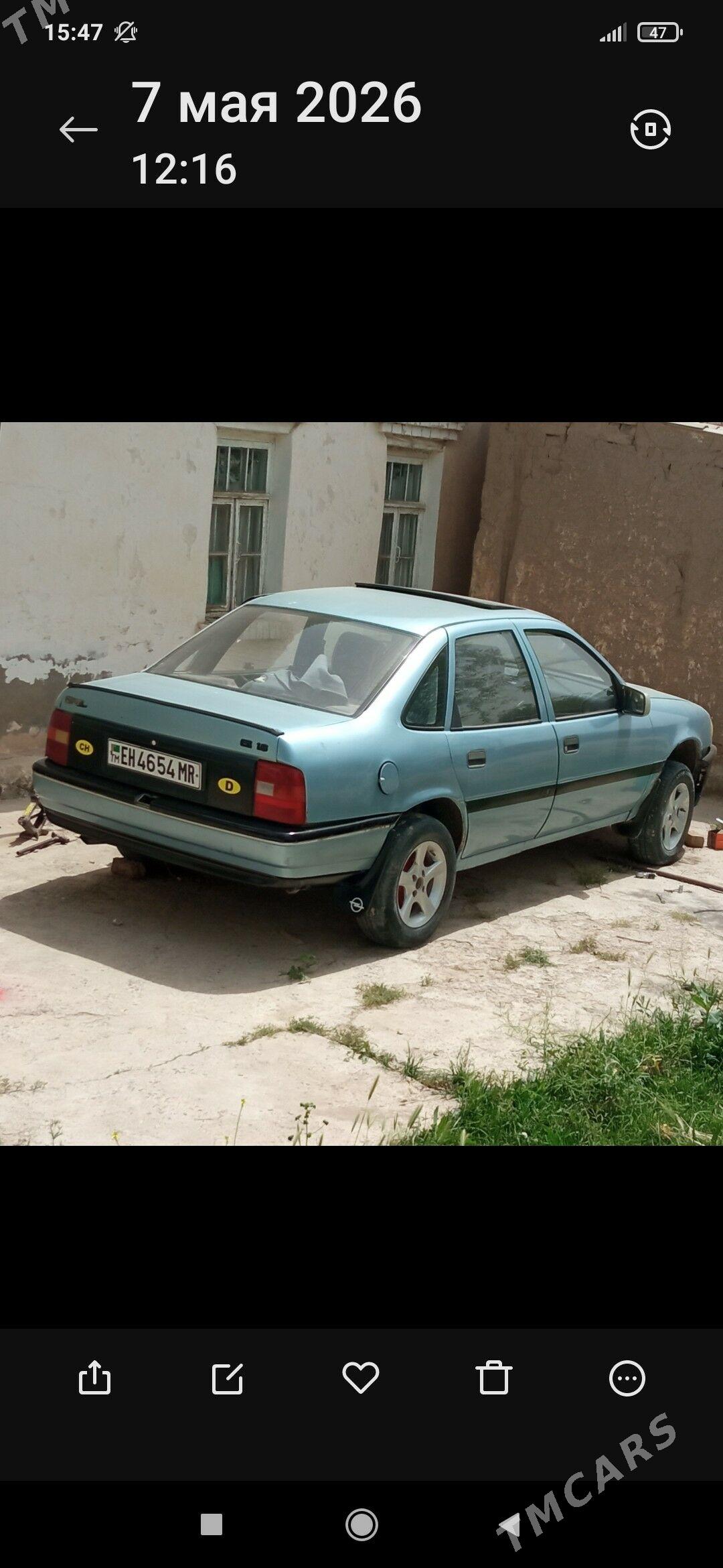 Opel Vectra 1990 - 33 000 TMT - Байрамали - img 1