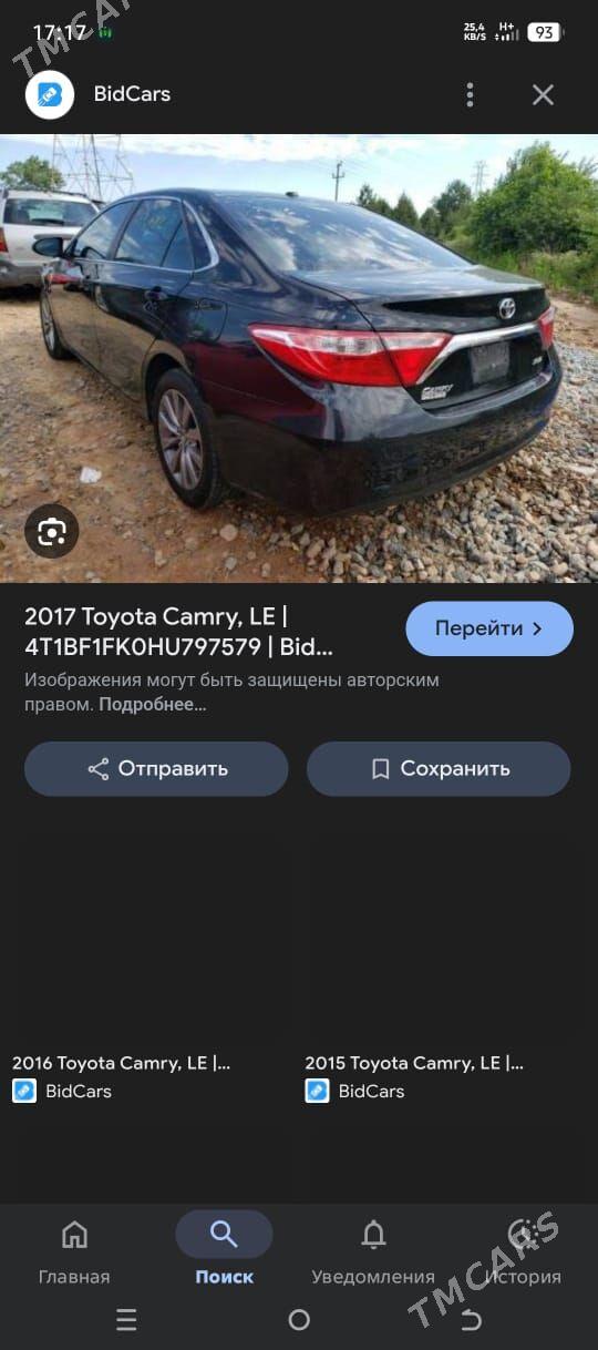 Toyota Camry 2017 - 285 000 TMT - 1 mkr - img 1