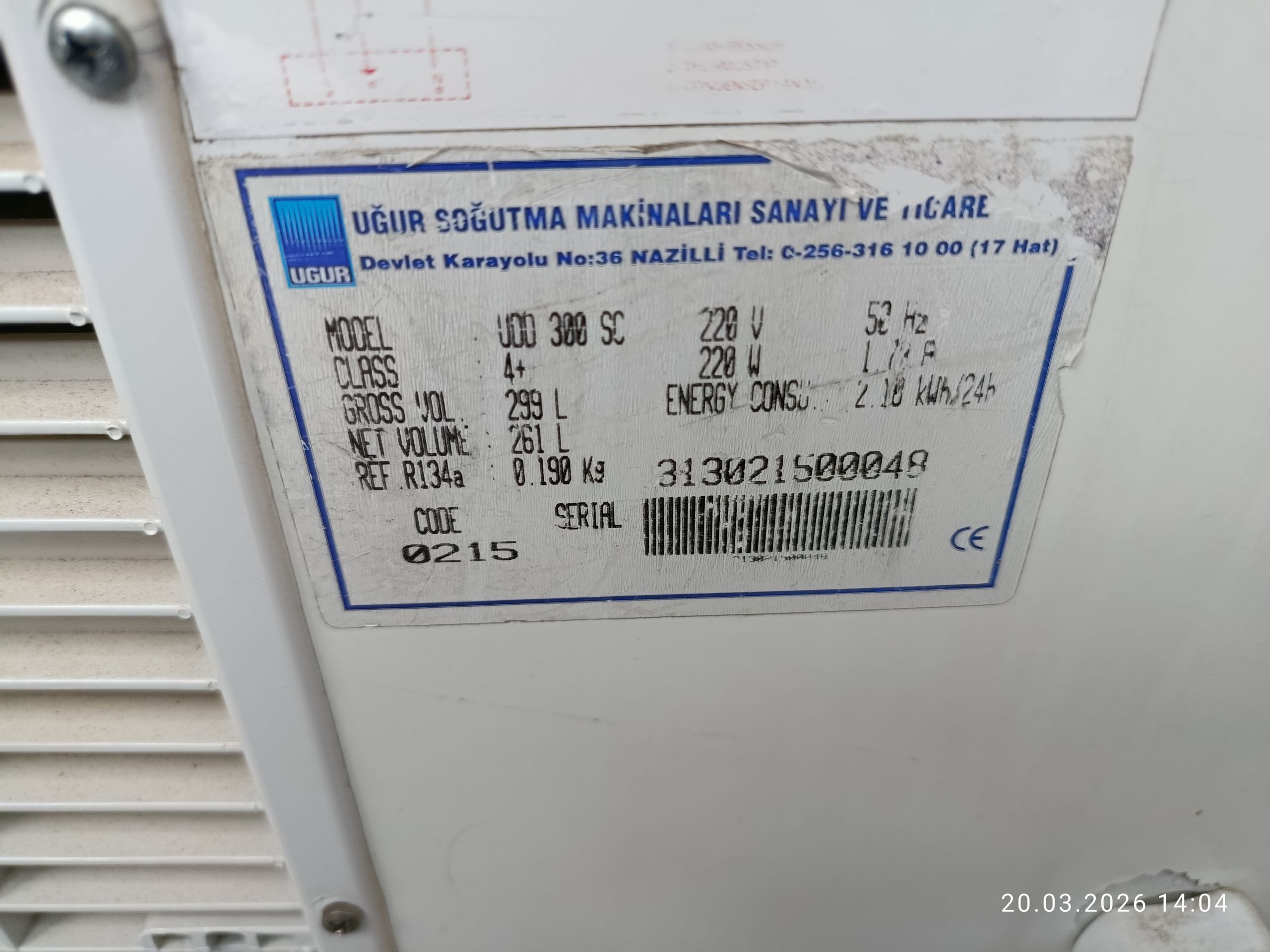 morozilnik 300L ugur - Aşgabat - img 1