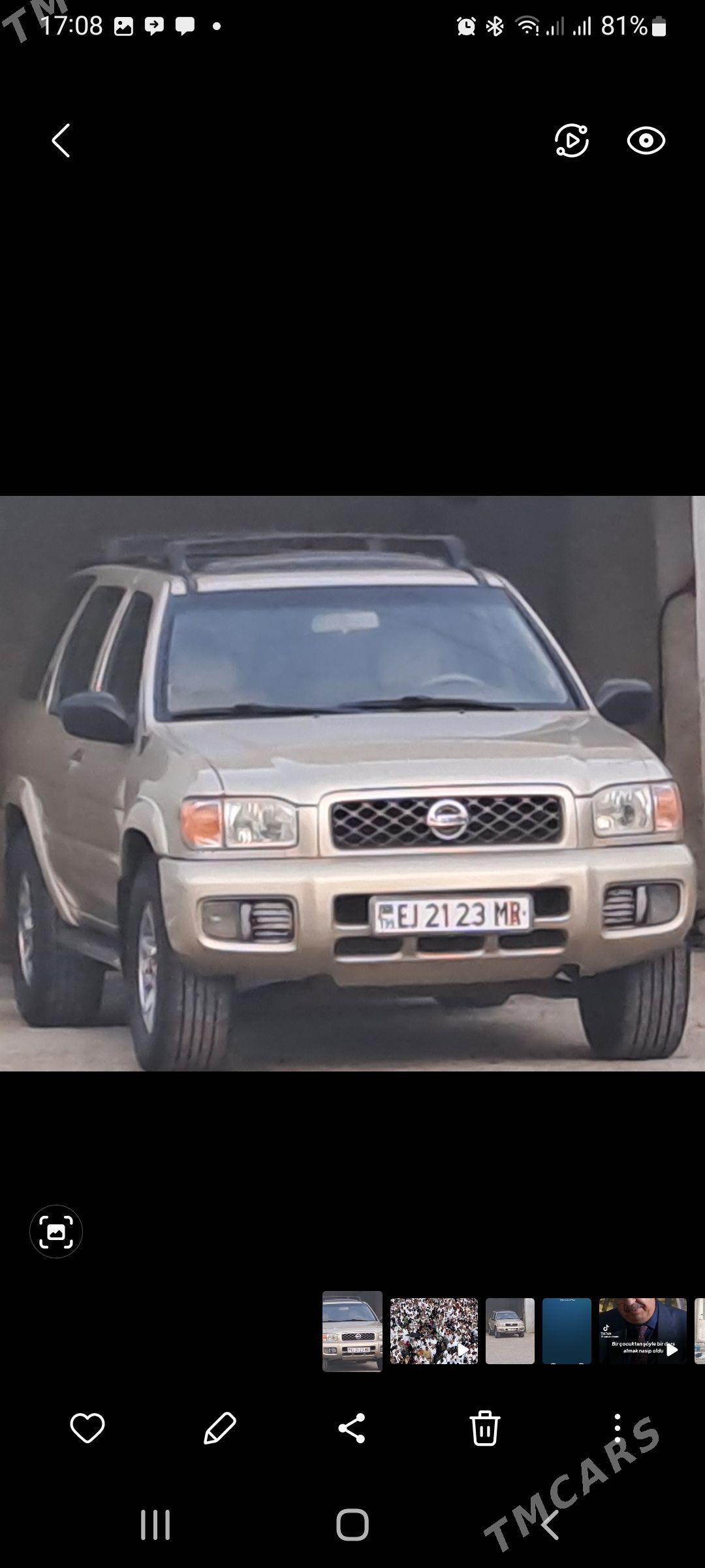 Nissan Pathfinder 2001 - 125 000 TMT - Ёлётен - img 1