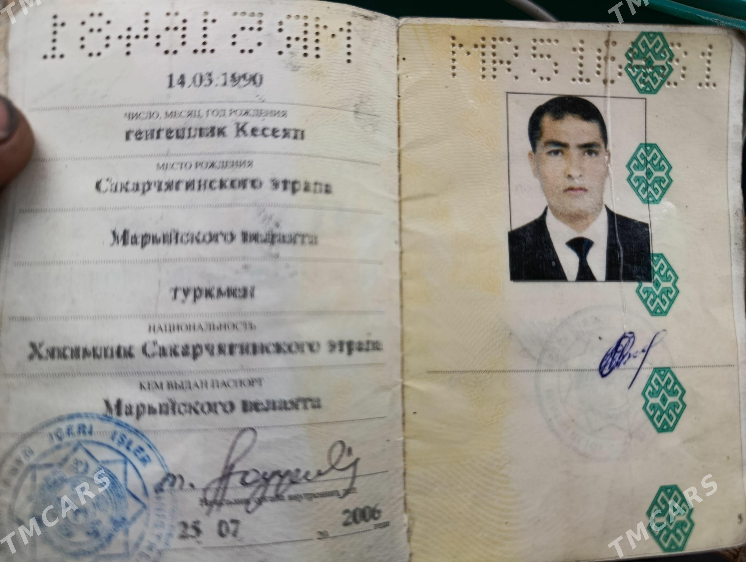paspor we tehpasport ŷitdi - Сакарчага - img 1