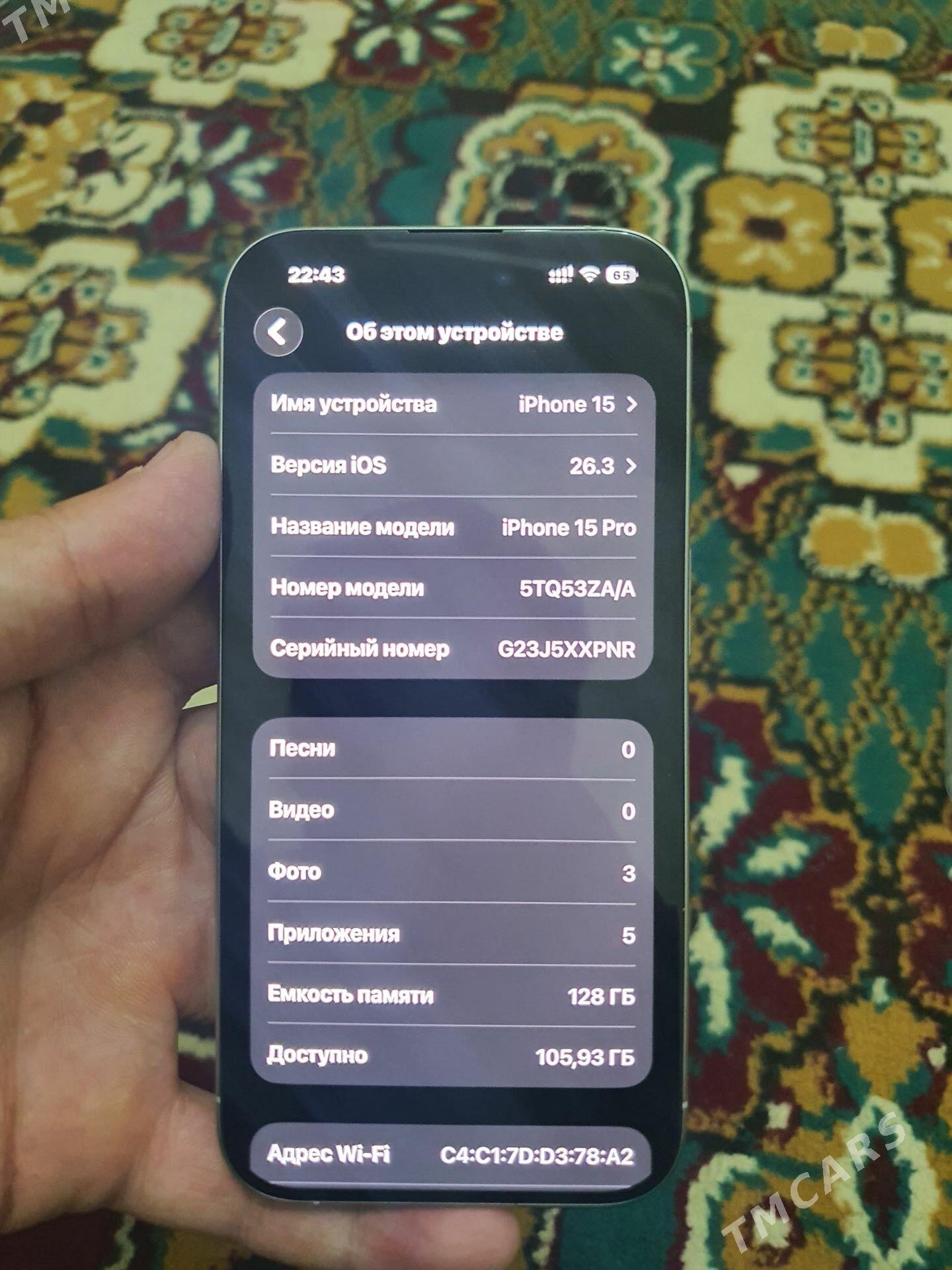 IPhone 15 pro 128 - Aşgabat - img 1