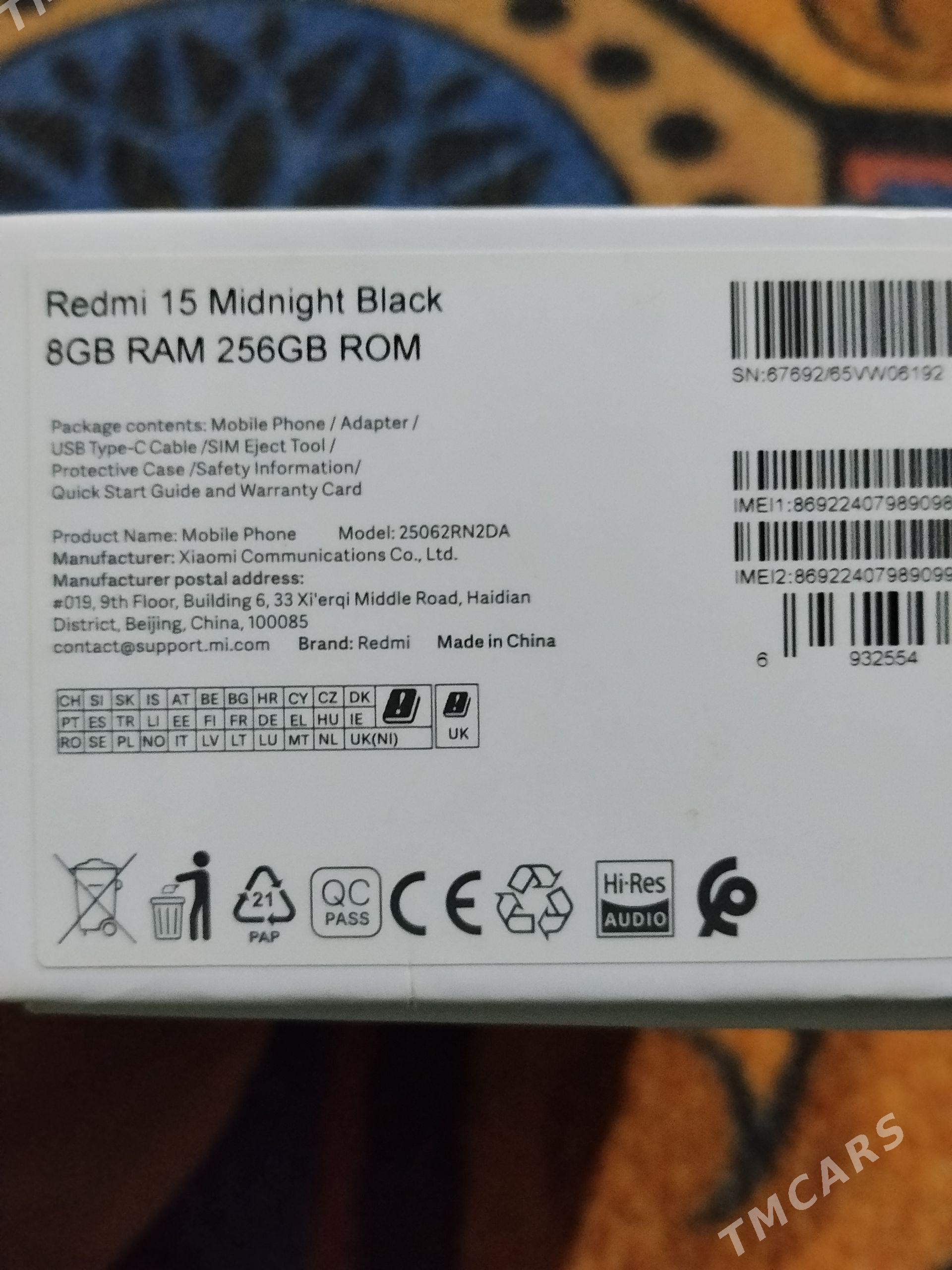 REDMI 15 .16 GB RAm 256 GB ROM - Köneürgenç - img 1