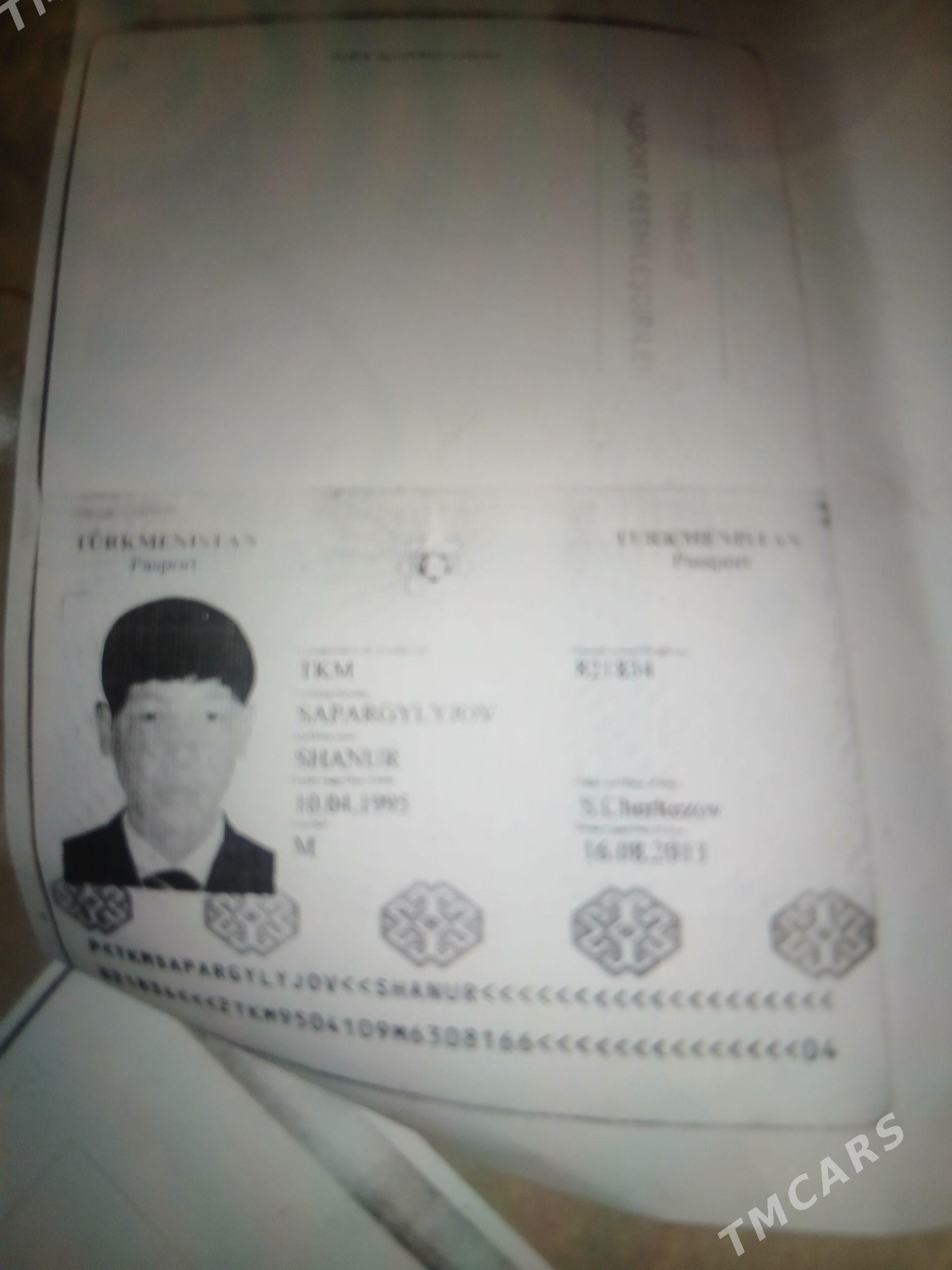 Pasport yitdi Sapargylyjow Ş - Гурбансолтан Едже - img 1