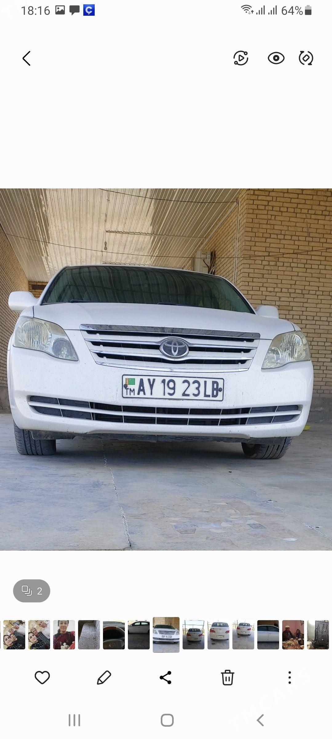 Toyota Avalon 2006 - 180 000 TMT - Дянев - img 1