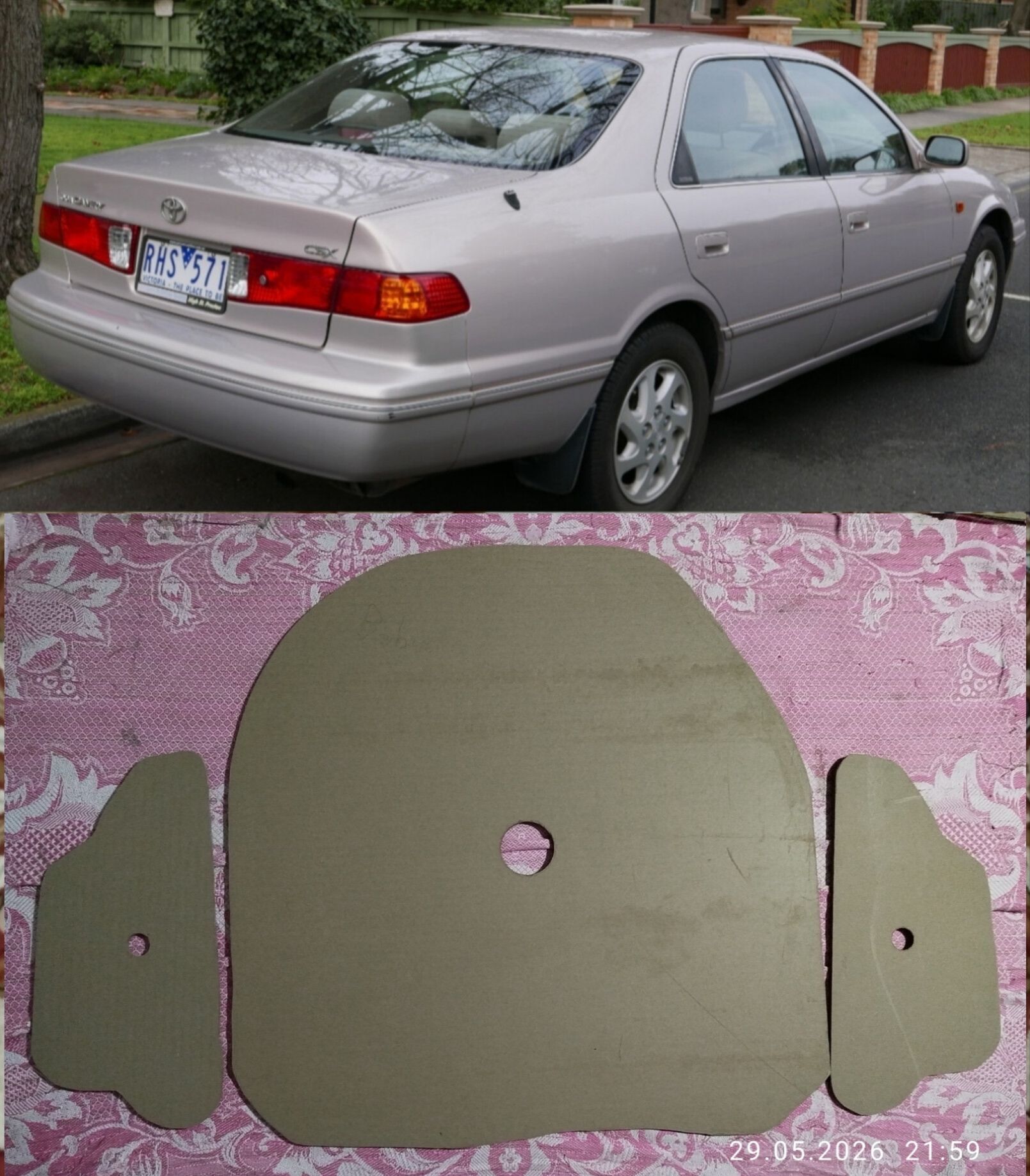 TOYOTA KAMRY 1997/2001ý BAGAŹ FANER MDF 8mm 250 TMT - Рухабат (90-й разьезд) - img 1