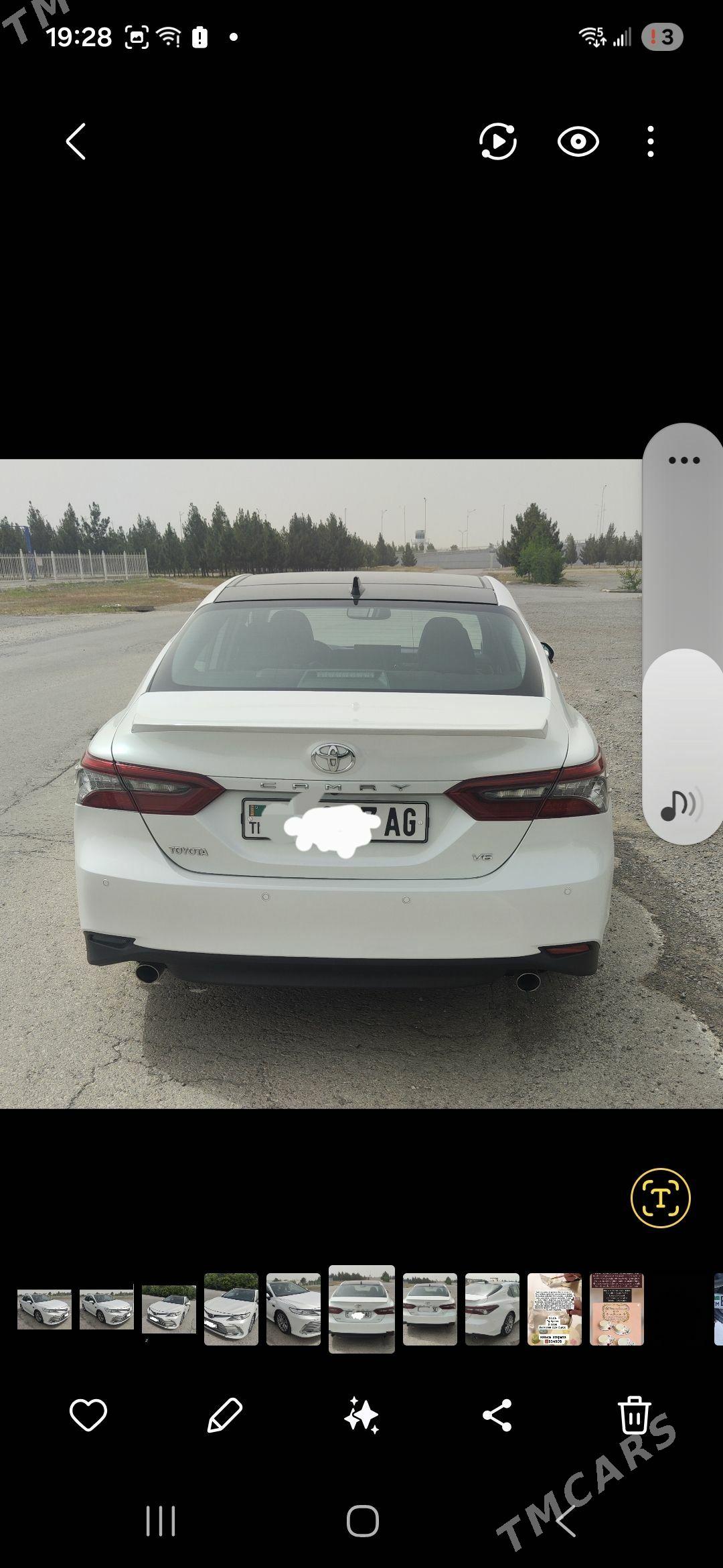 Toyota Camry 2023 - 550 000 TMT - Улица Г. Кулиева (Объездная) - img 1