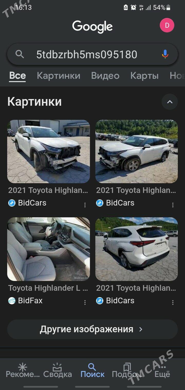 Toyota Highlander 2021 - 560 000 TMT - Дашогуз - img 1