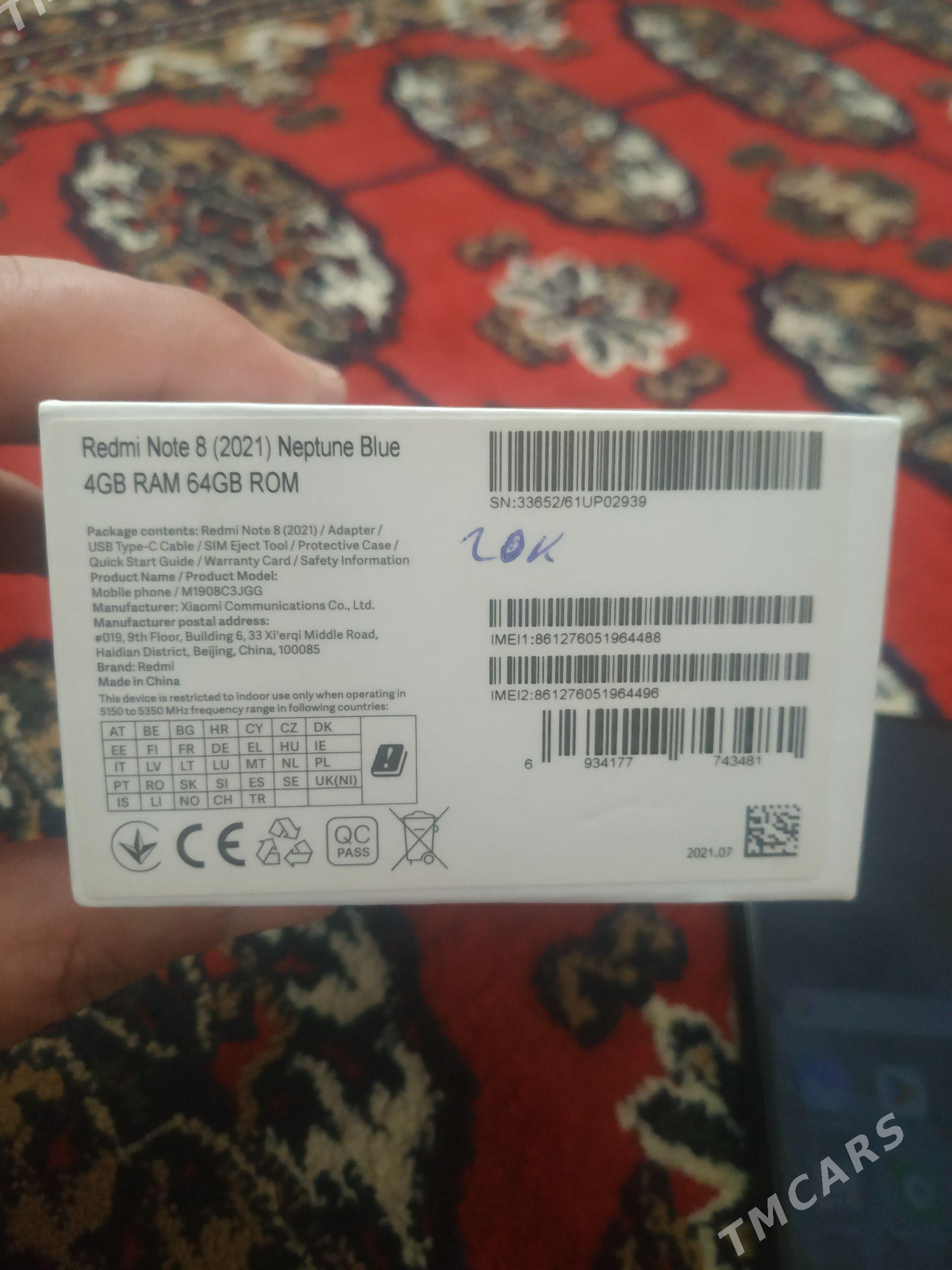 Redmi not 8 4/64 - Гёкдепе - img 1