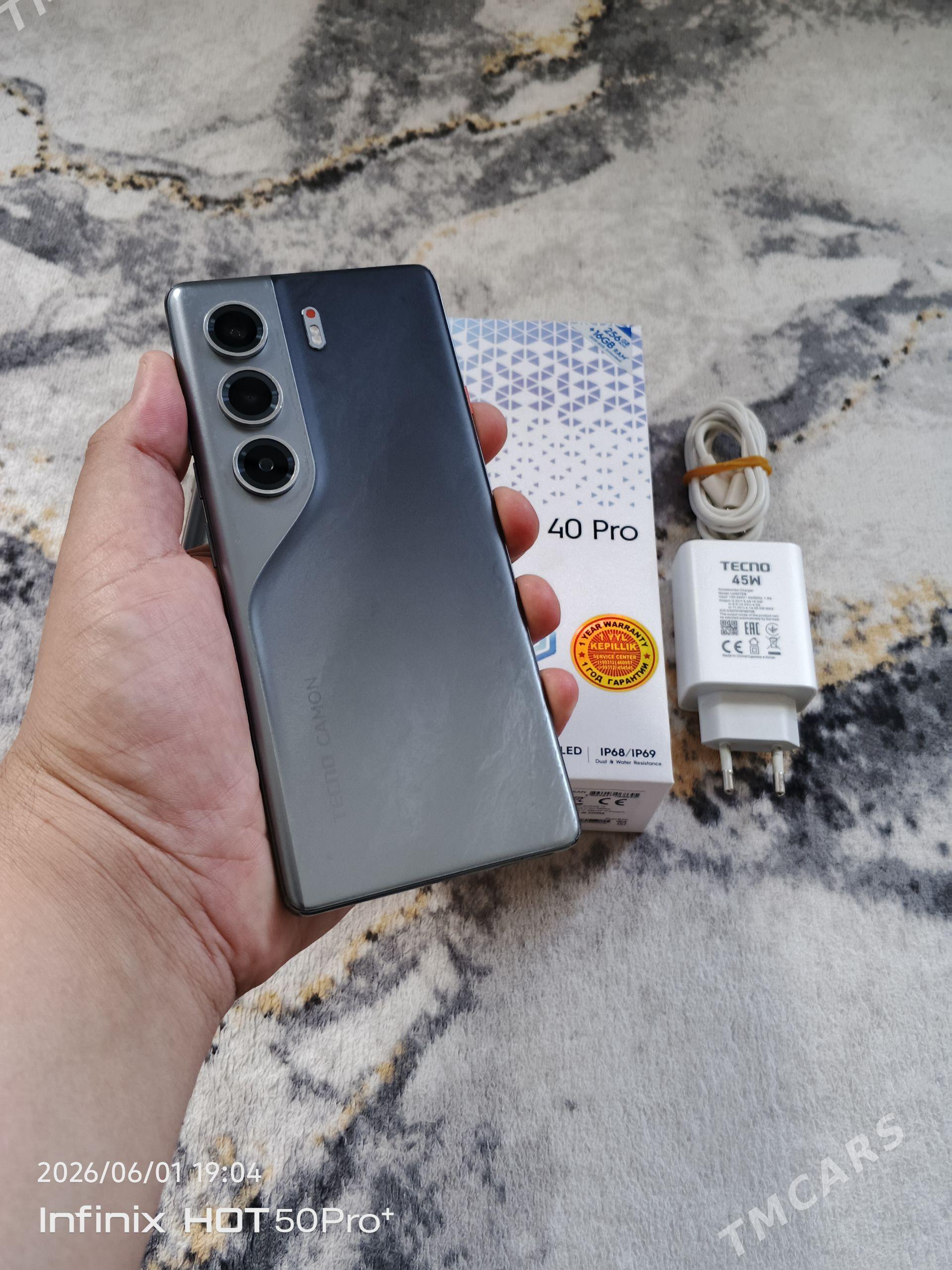 Tecno Camon 40pro 16/256gb - Гызыларбат - img 1