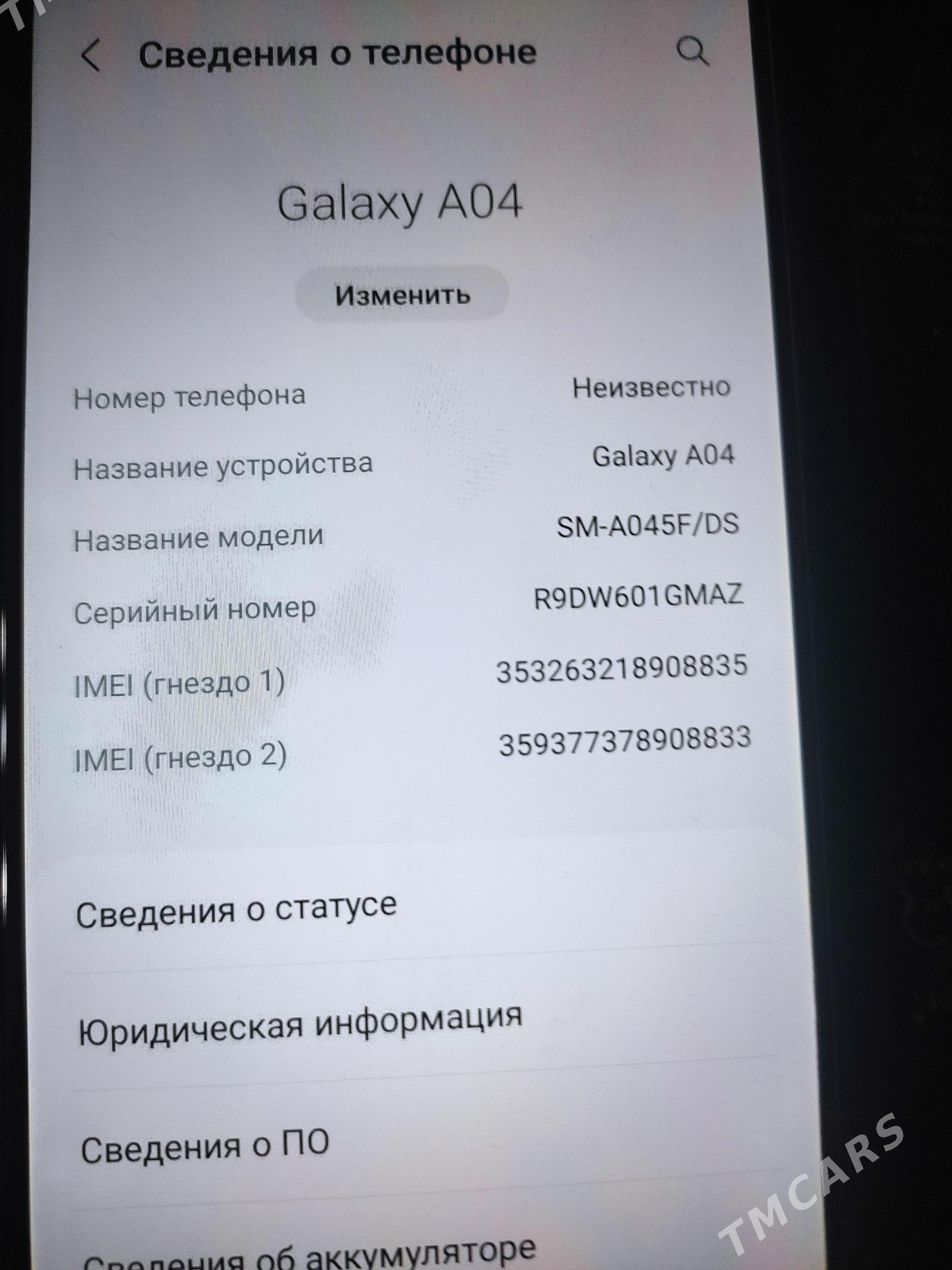 samsung A04 - Aşgabat - img 1