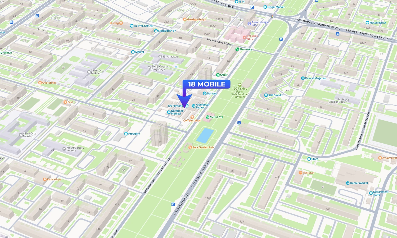 18 MOBILE Map Location