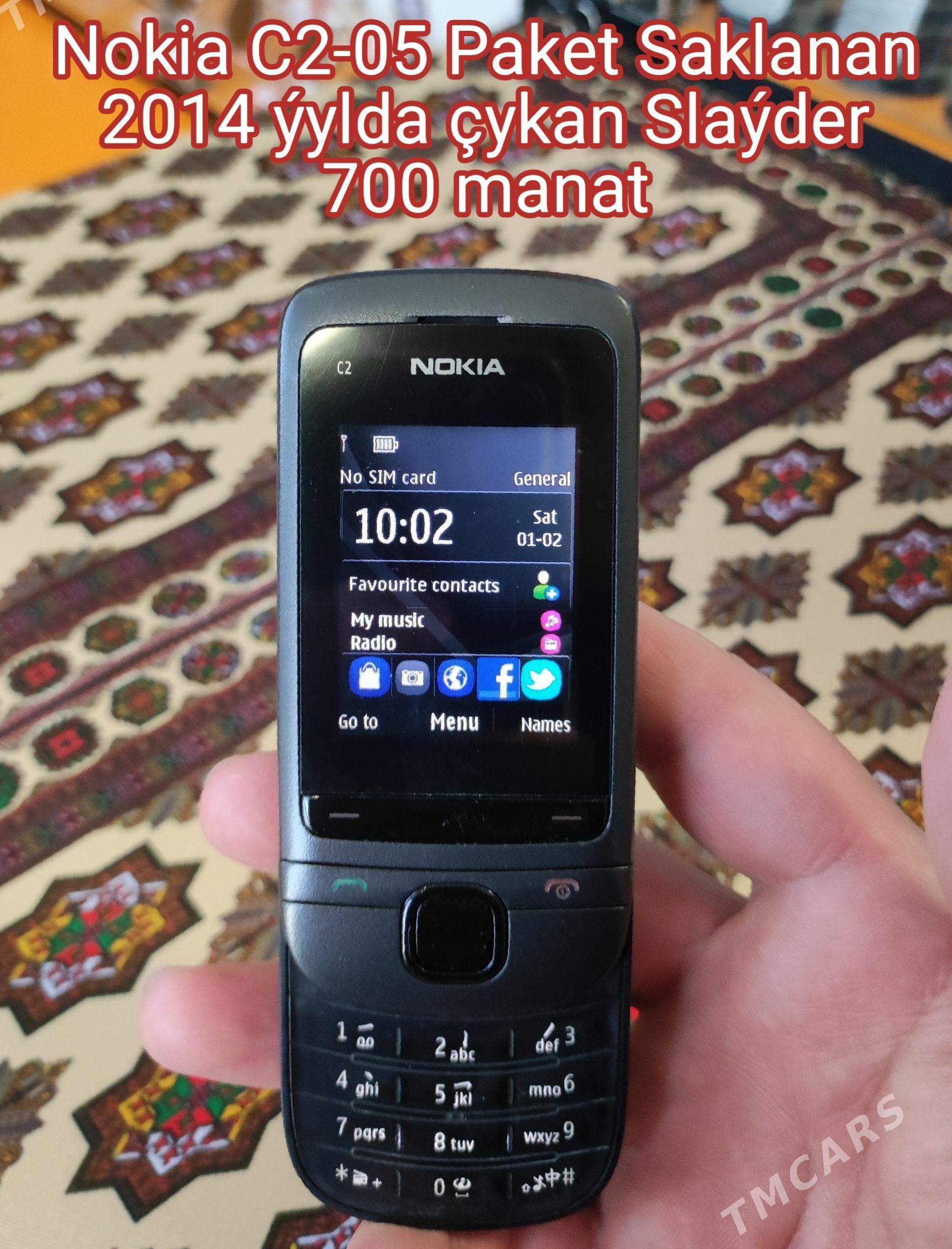 Nokia C2-05 Slaýder Paket Ag - Aşgabat - img 1